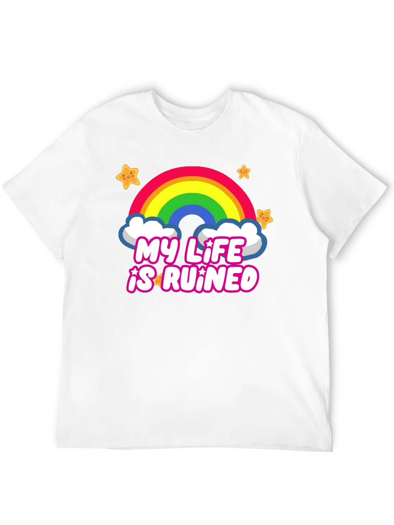 My Life is Ruined Rainbow Star Tee