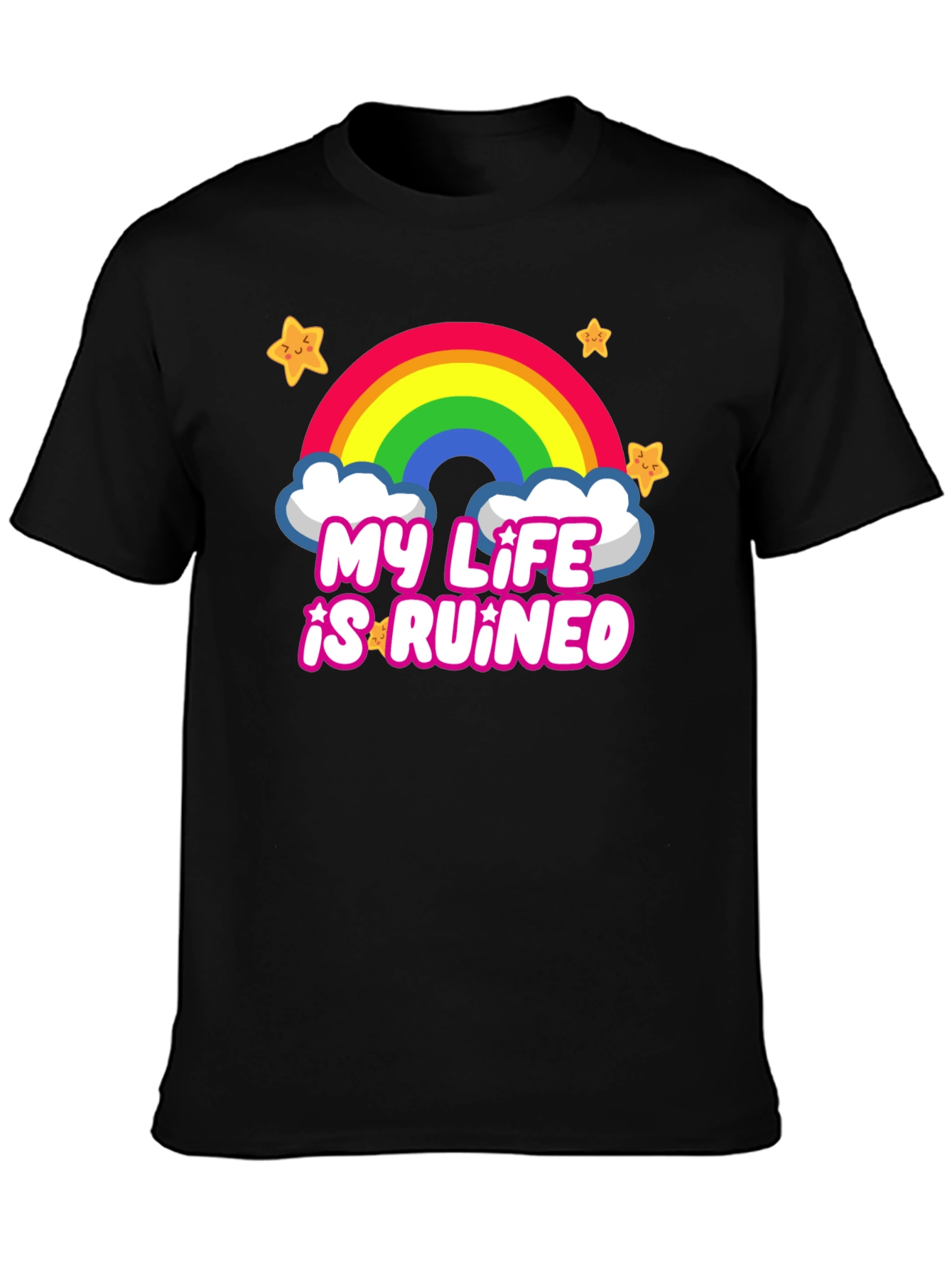 My Life is Ruined Rainbow Star Tee