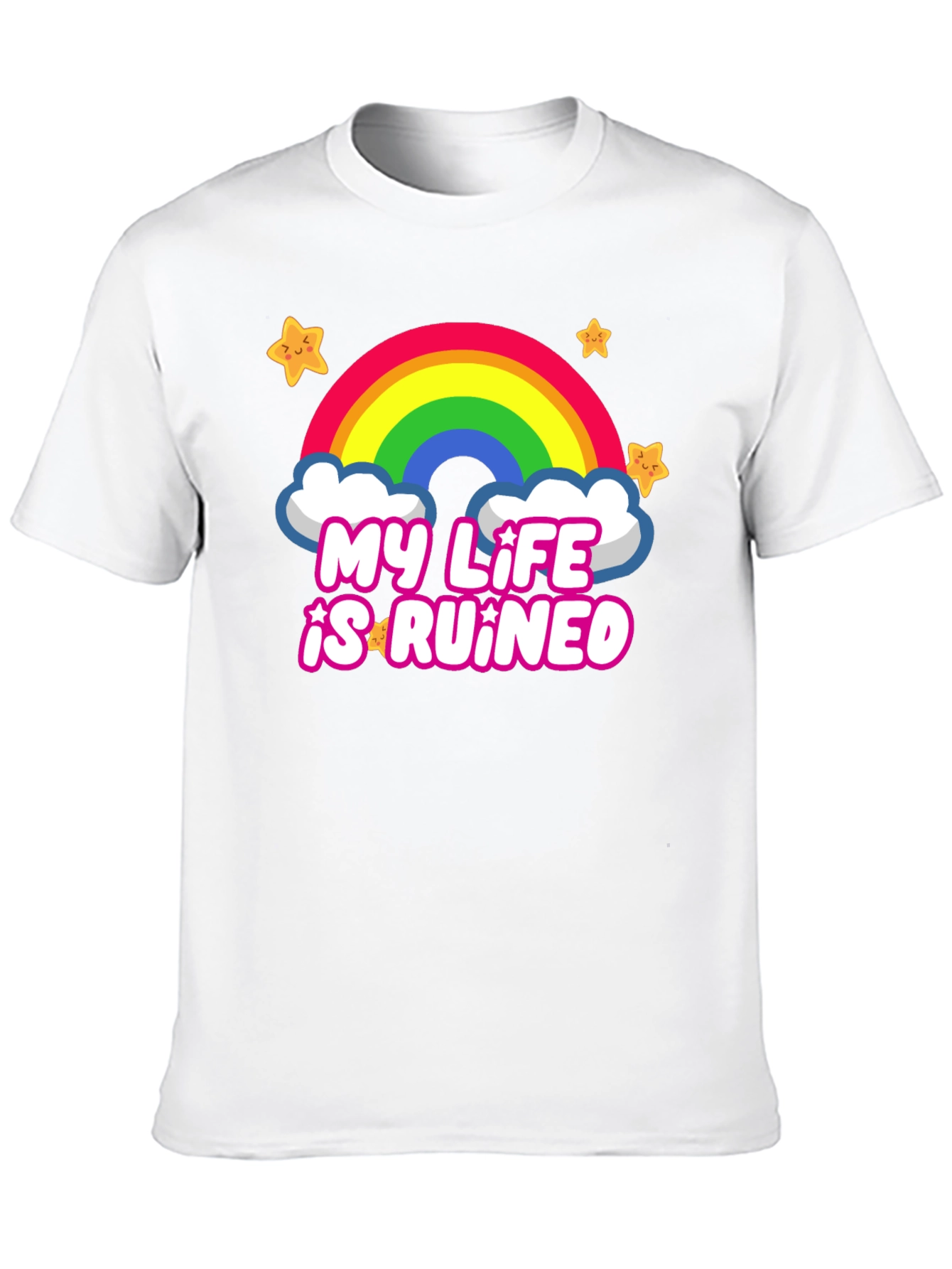 My Life is Ruined Rainbow Star Tee