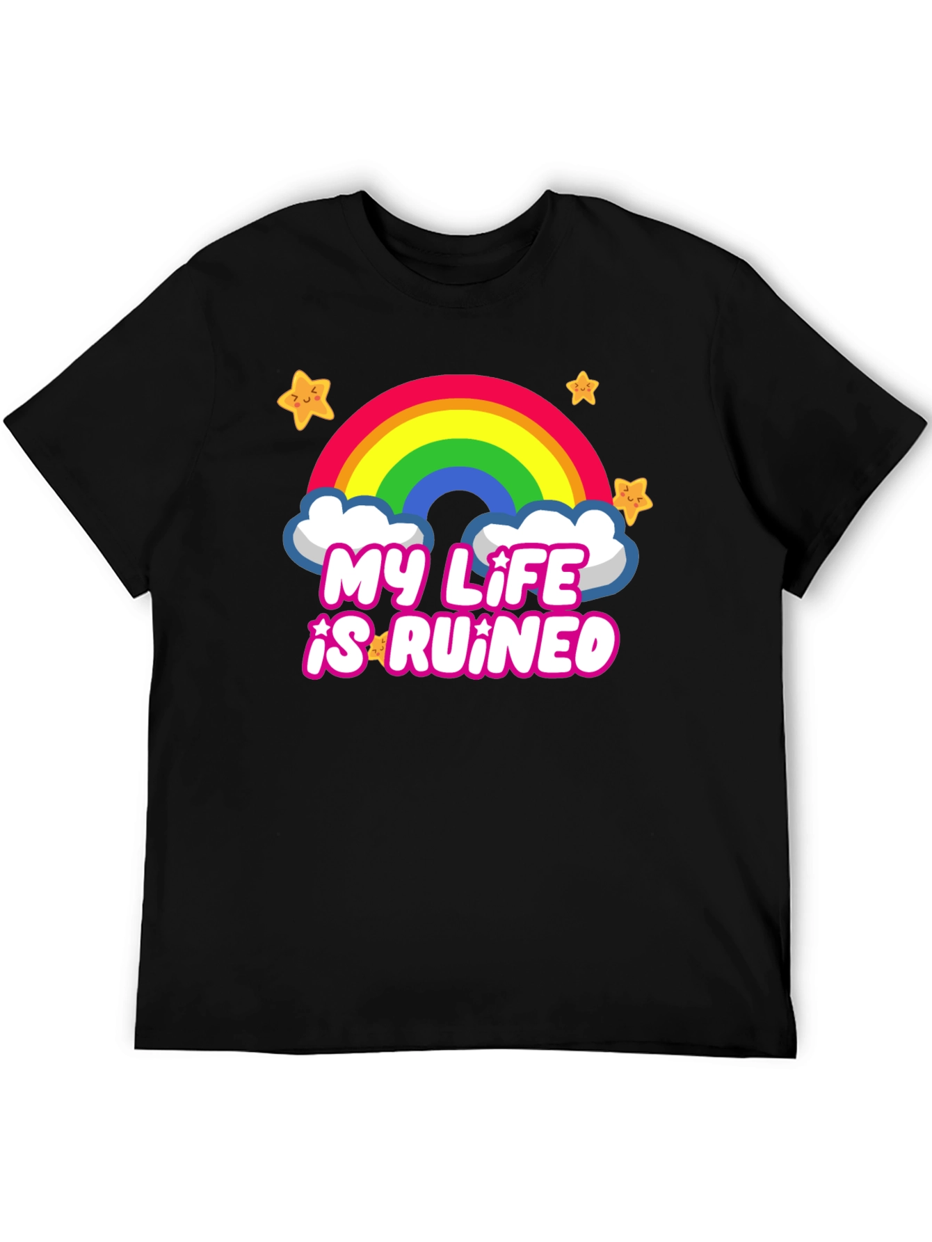 My Life is Ruined Rainbow Star Tee