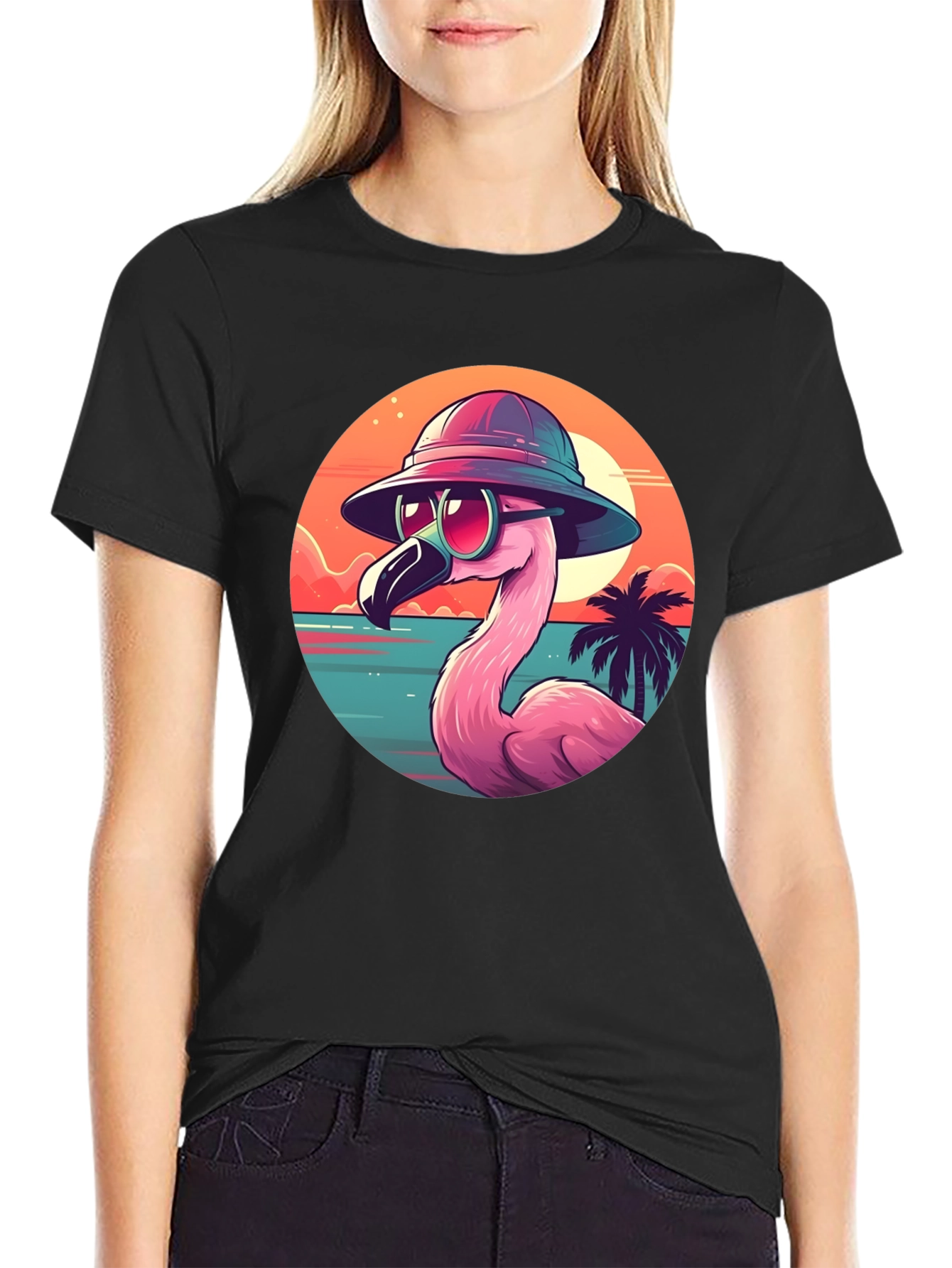 Cool Flamingo Graphic Tee