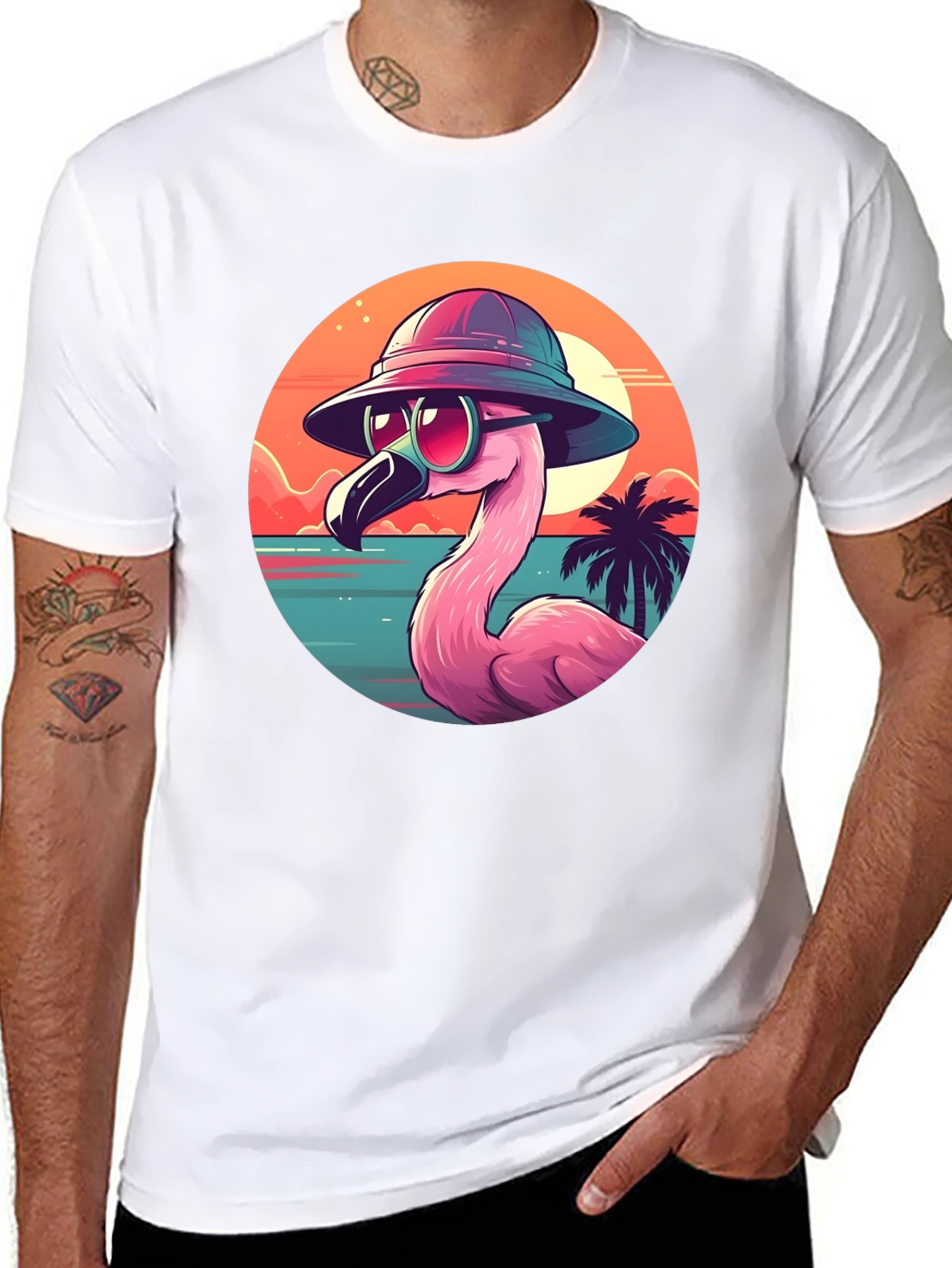 Cool Flamingo Graphic Tee