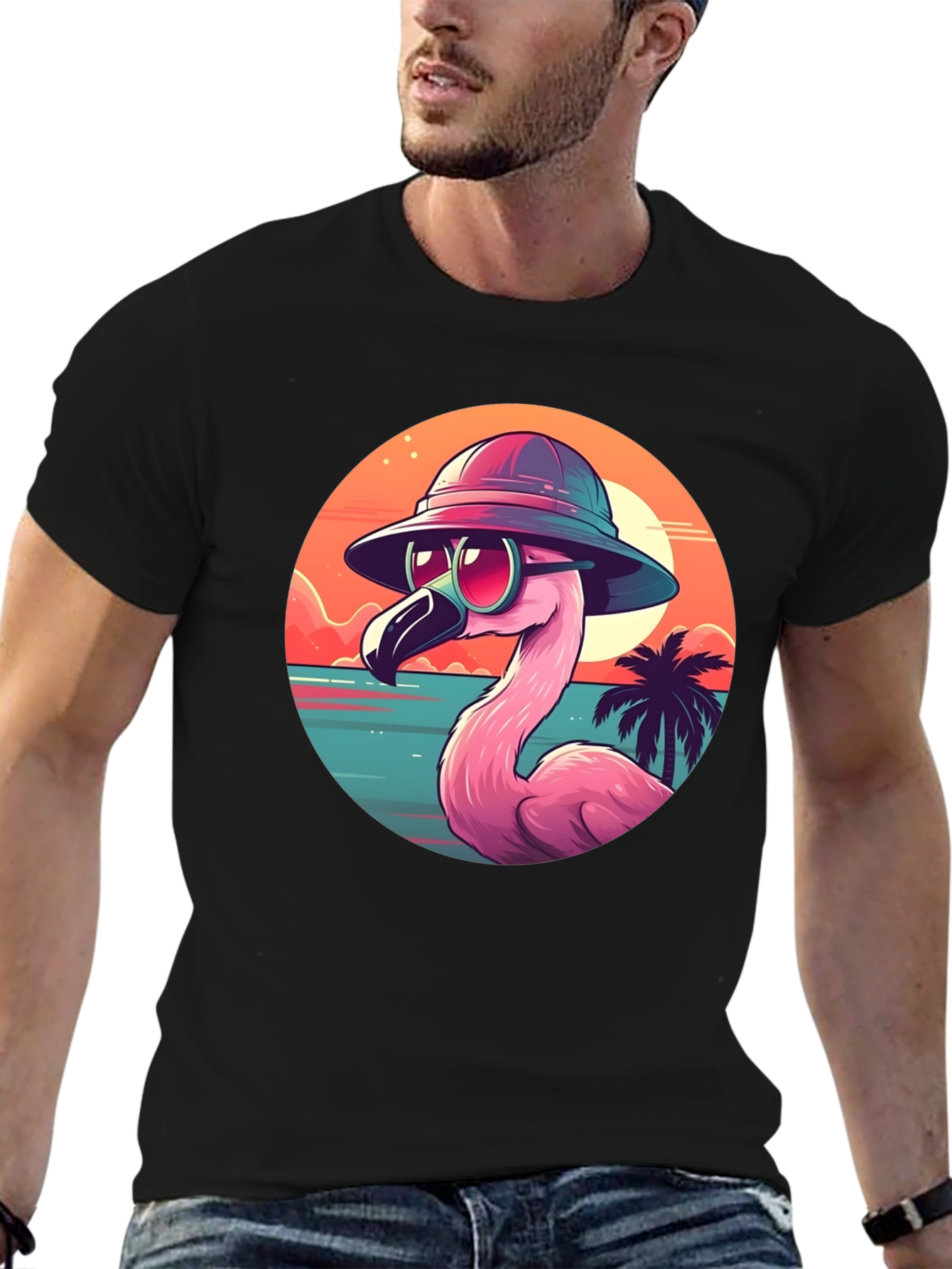 Cool Flamingo Graphic Tee