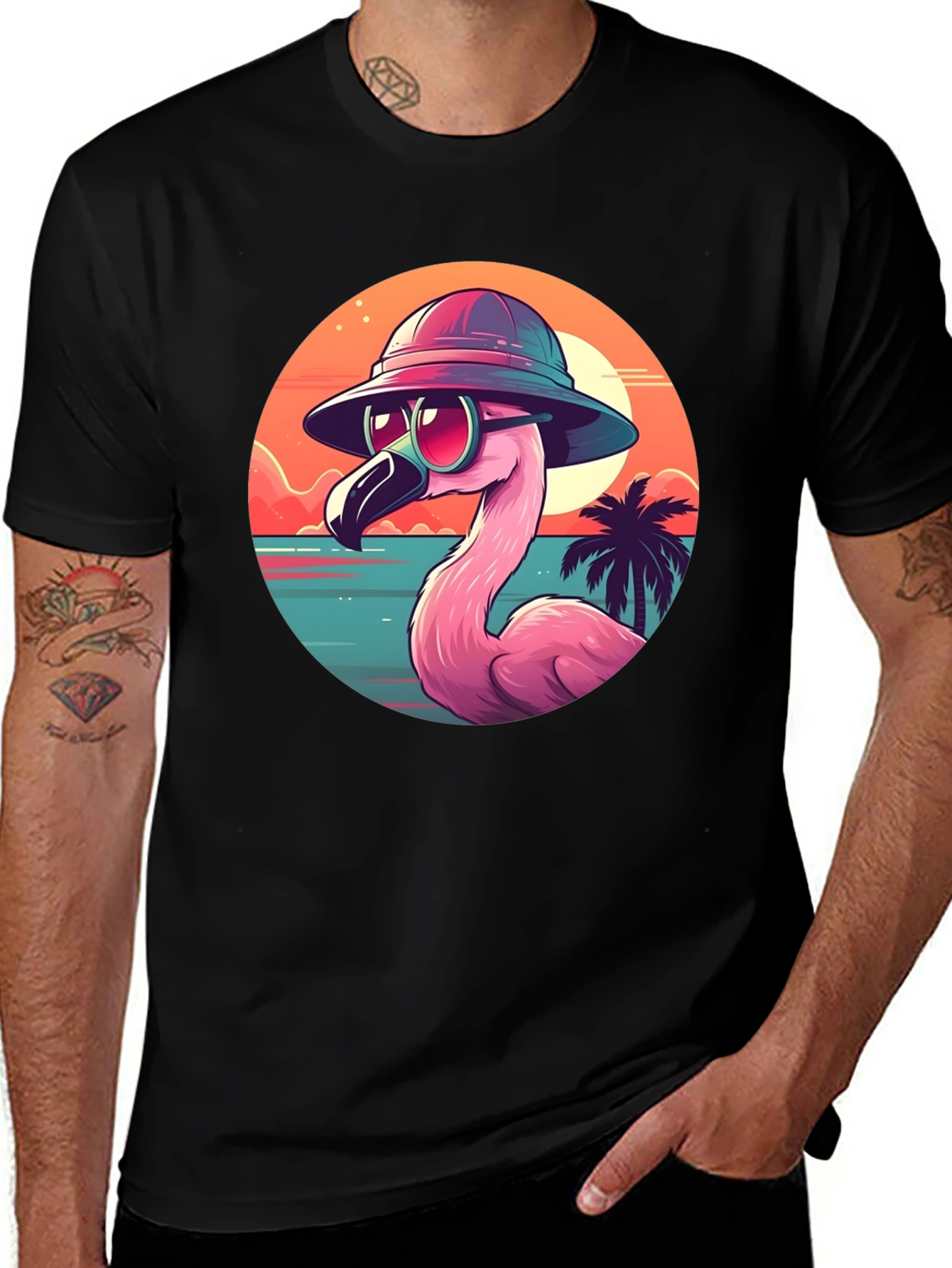 Cool Flamingo Graphic Tee