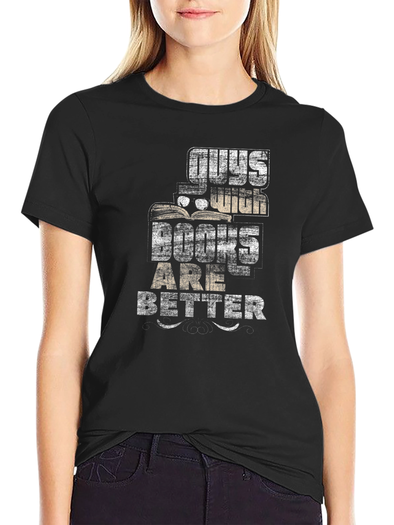 Guys with Books Are Better Graphic Tee