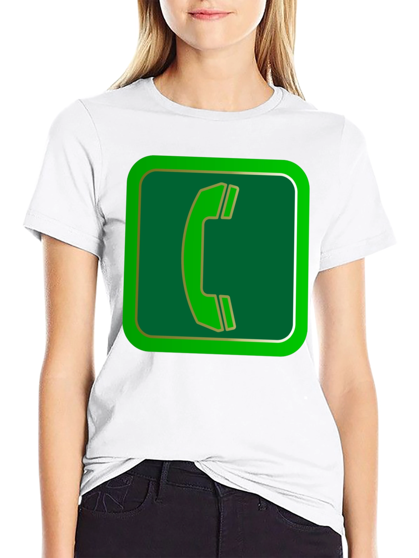 Retro Phone Booth Graphic Tee - Black