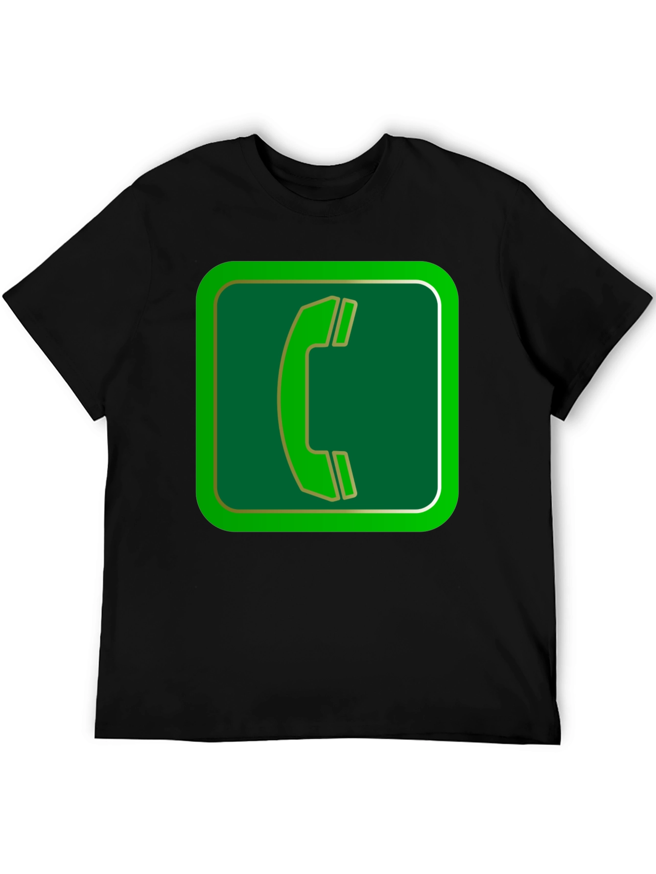 Retro Phone Booth Graphic Tee - Black