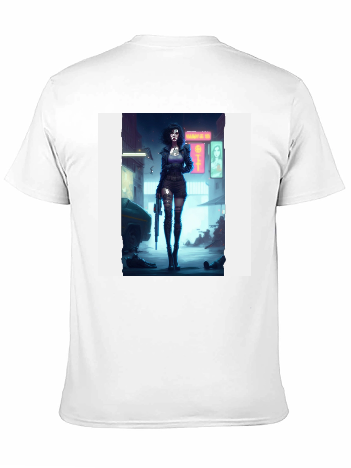 Cyberpunk Girl T-Shirt - Edgy Graphic Tee