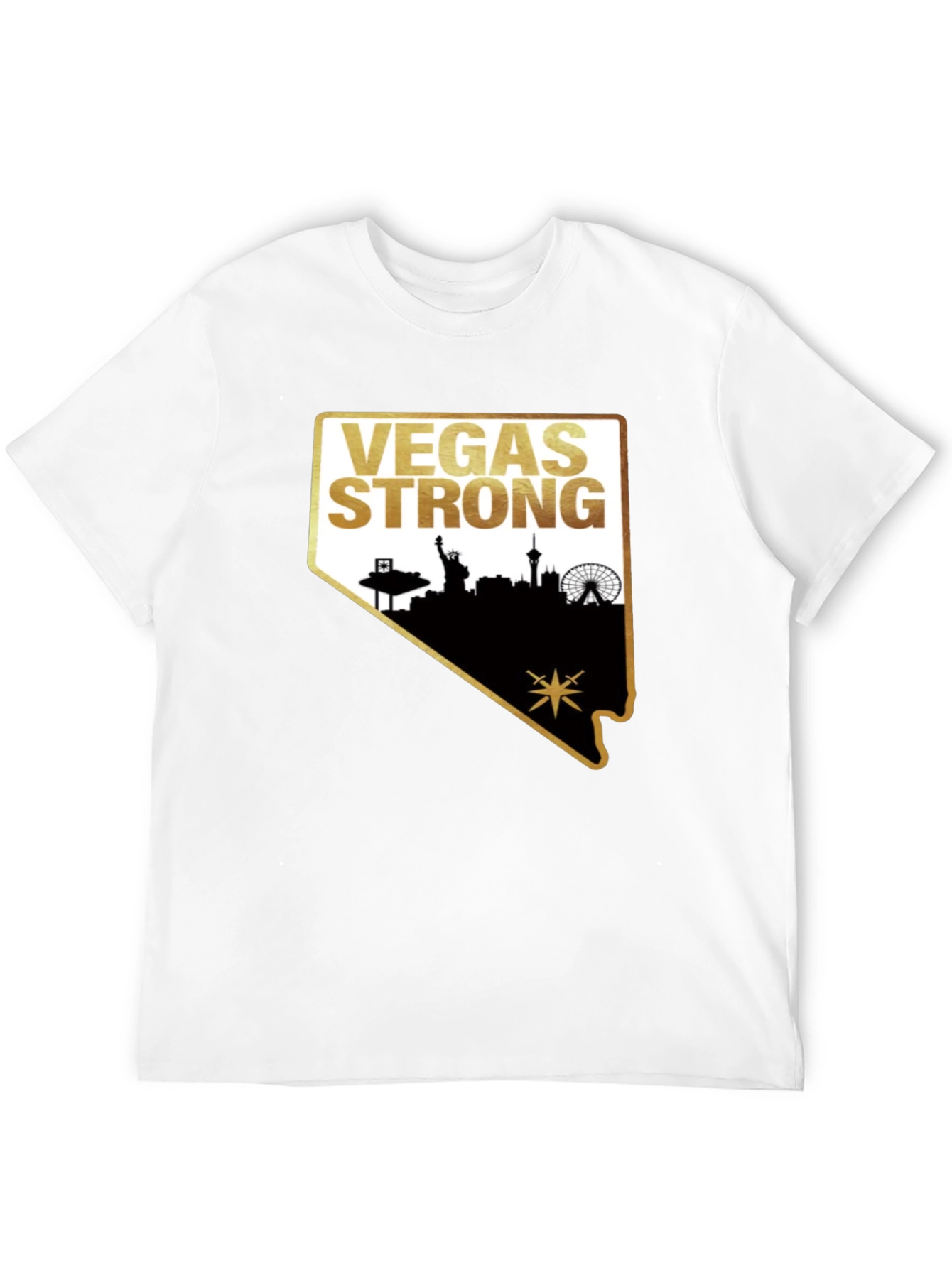 Vegas Strong Graphic T-Shirt - Black