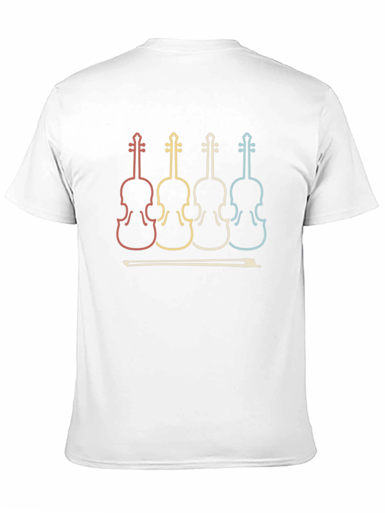 Retro Violin T-Shirt - Musical Instrument Tee