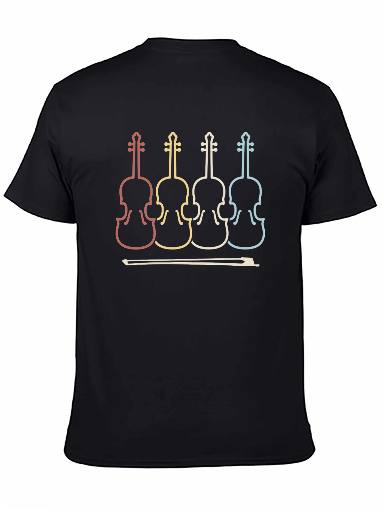Retro Violin T-Shirt - Musical Instrument Tee
