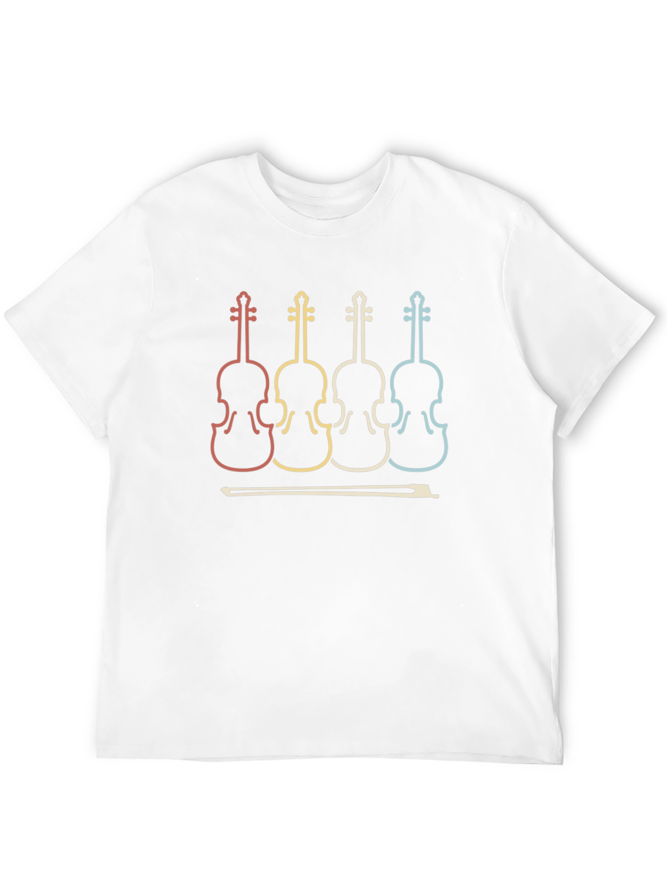 Retro Violin T-Shirt - Musical Instrument Tee