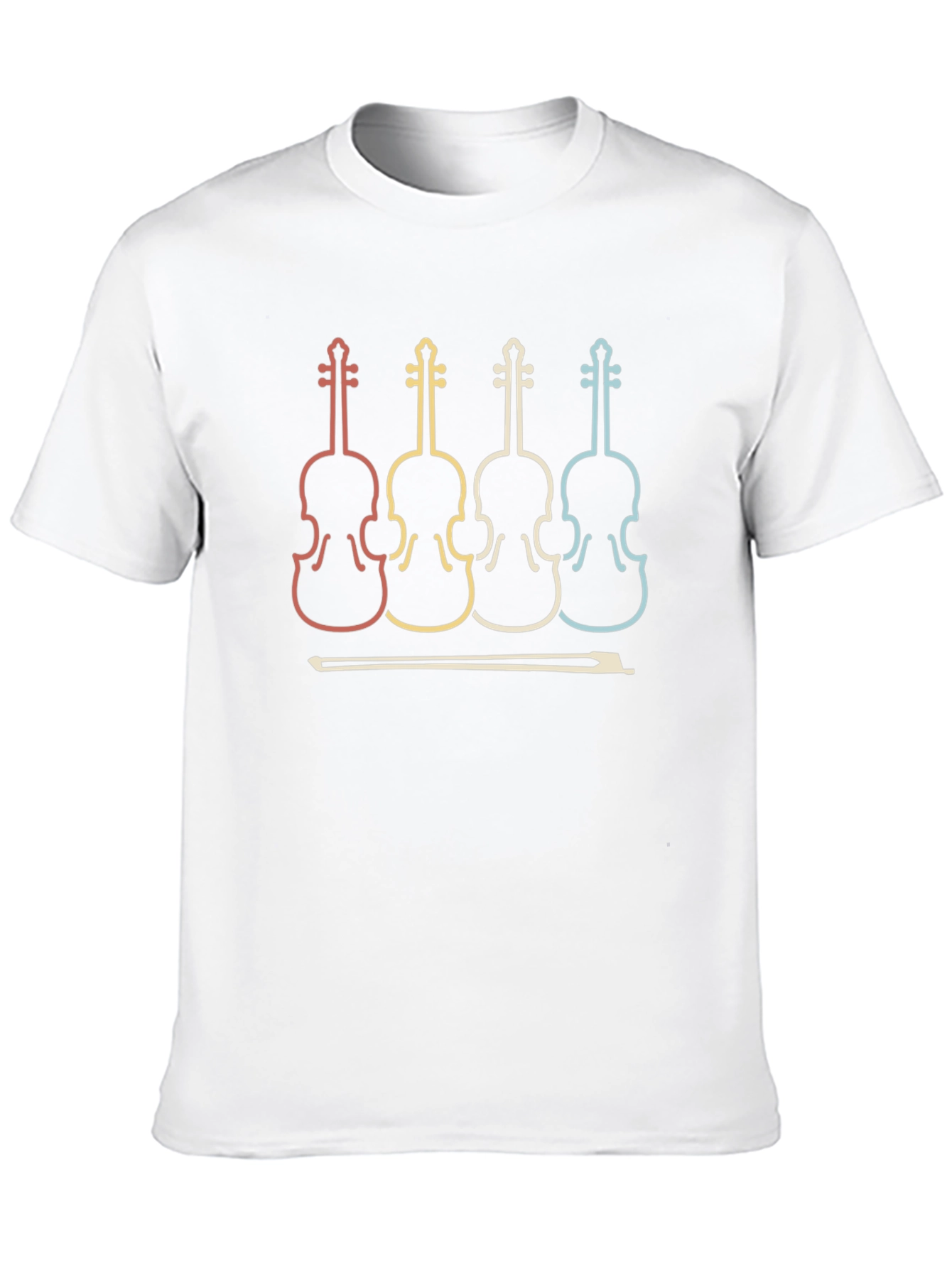 Retro Violin T-Shirt - Musical Instrument Tee