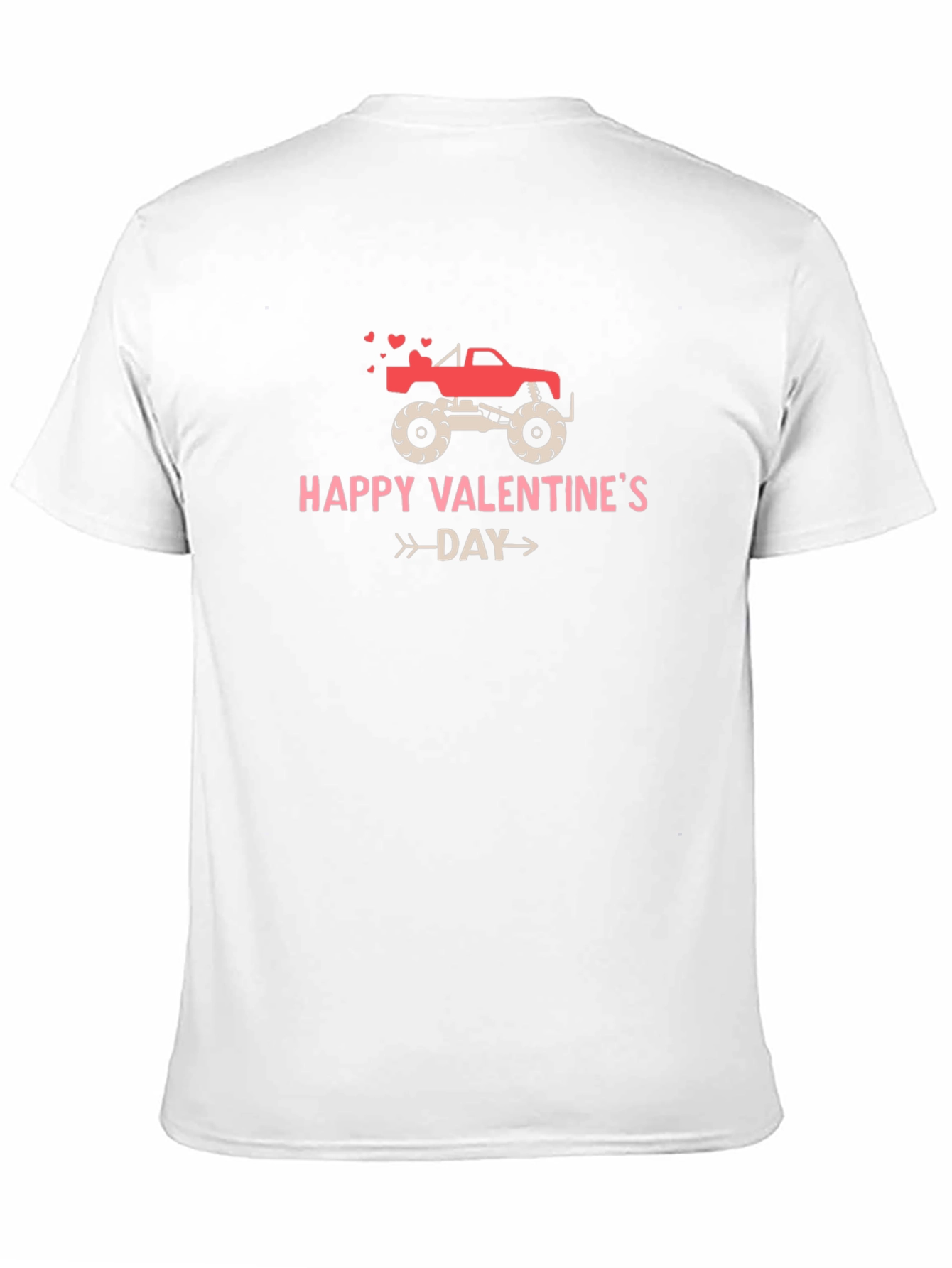 Monster Truck Valentines Day Graphic Tee
