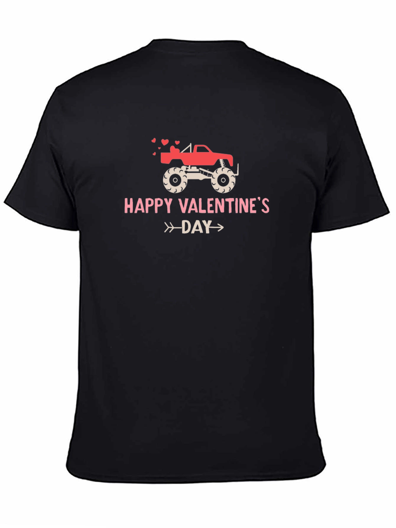 Monster Truck Valentines Day Graphic Tee