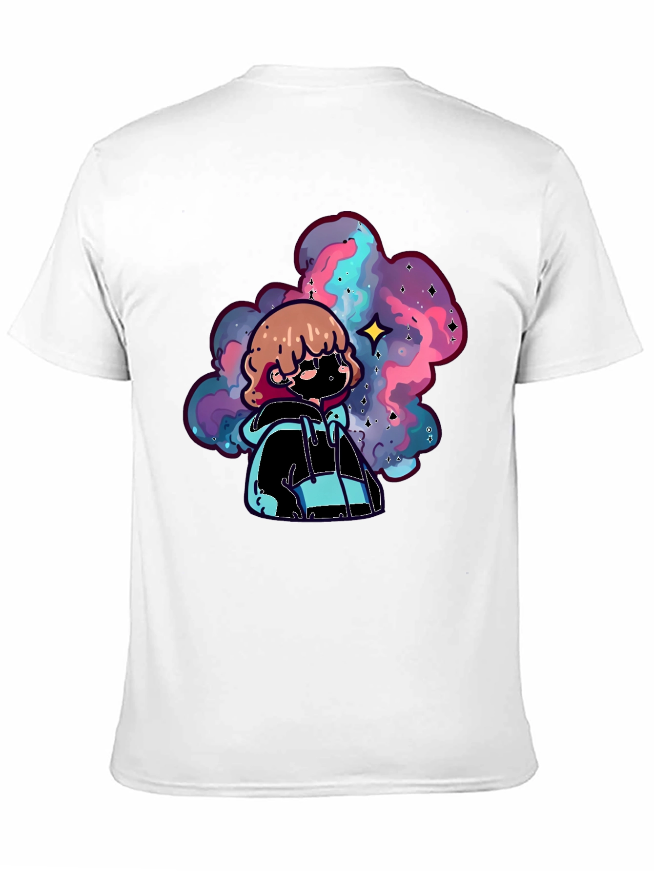 Galaxy Dreamer Graphic Tee - Black