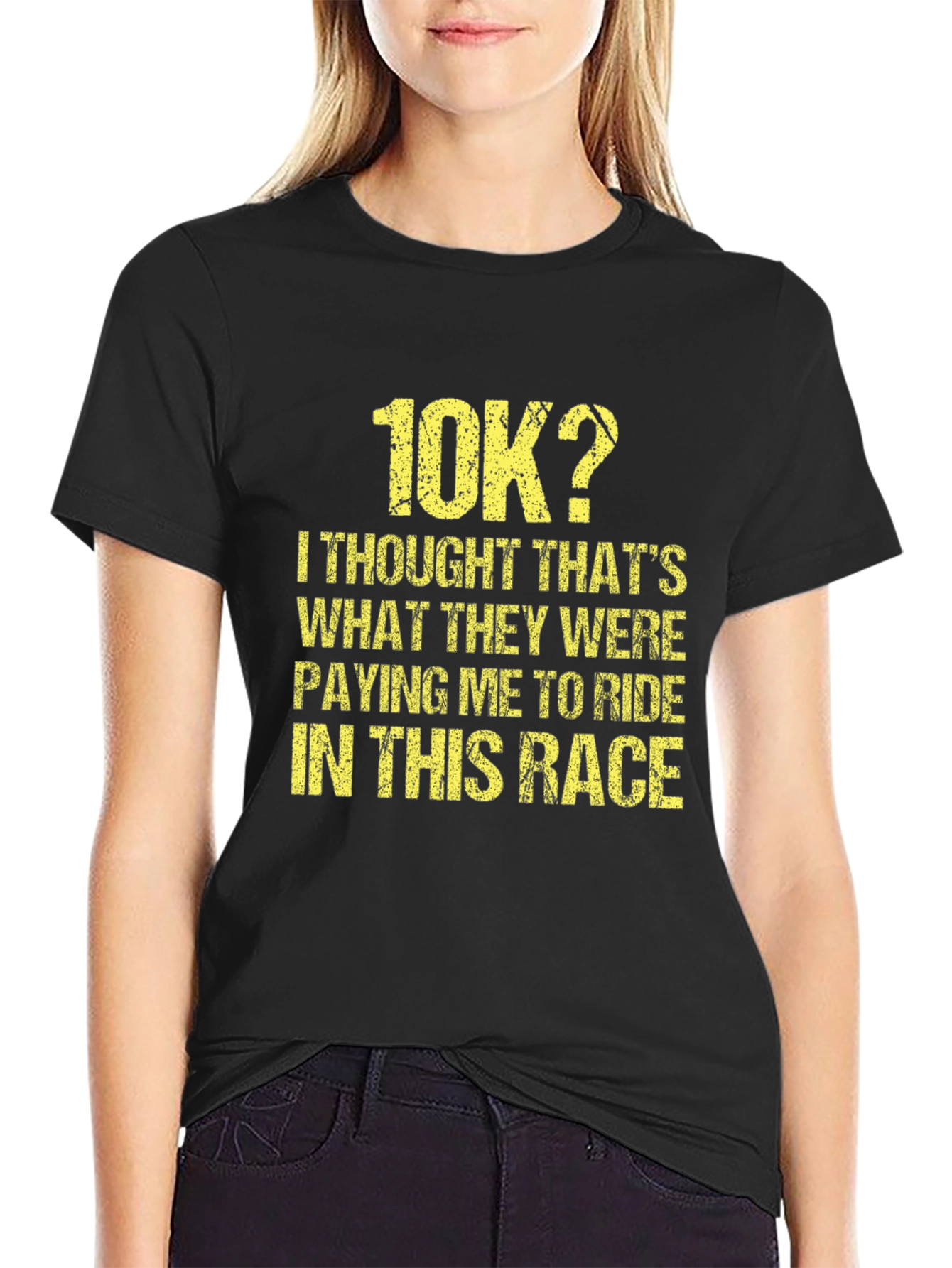 Funny 10K Race T-Shirt - Paying Me To Ride