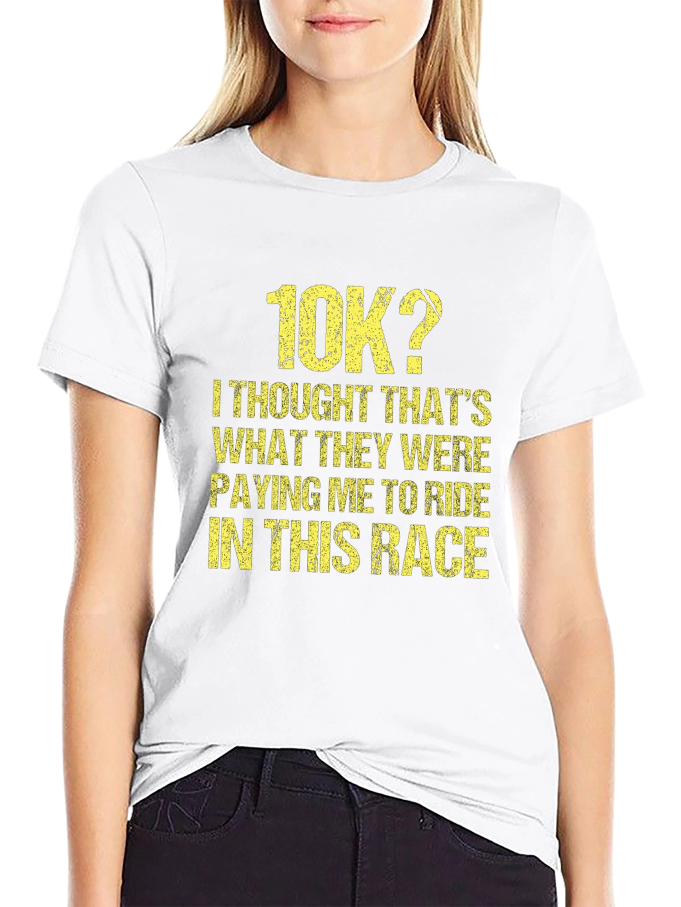 Funny 10K Race T-Shirt - Paying Me To Ride