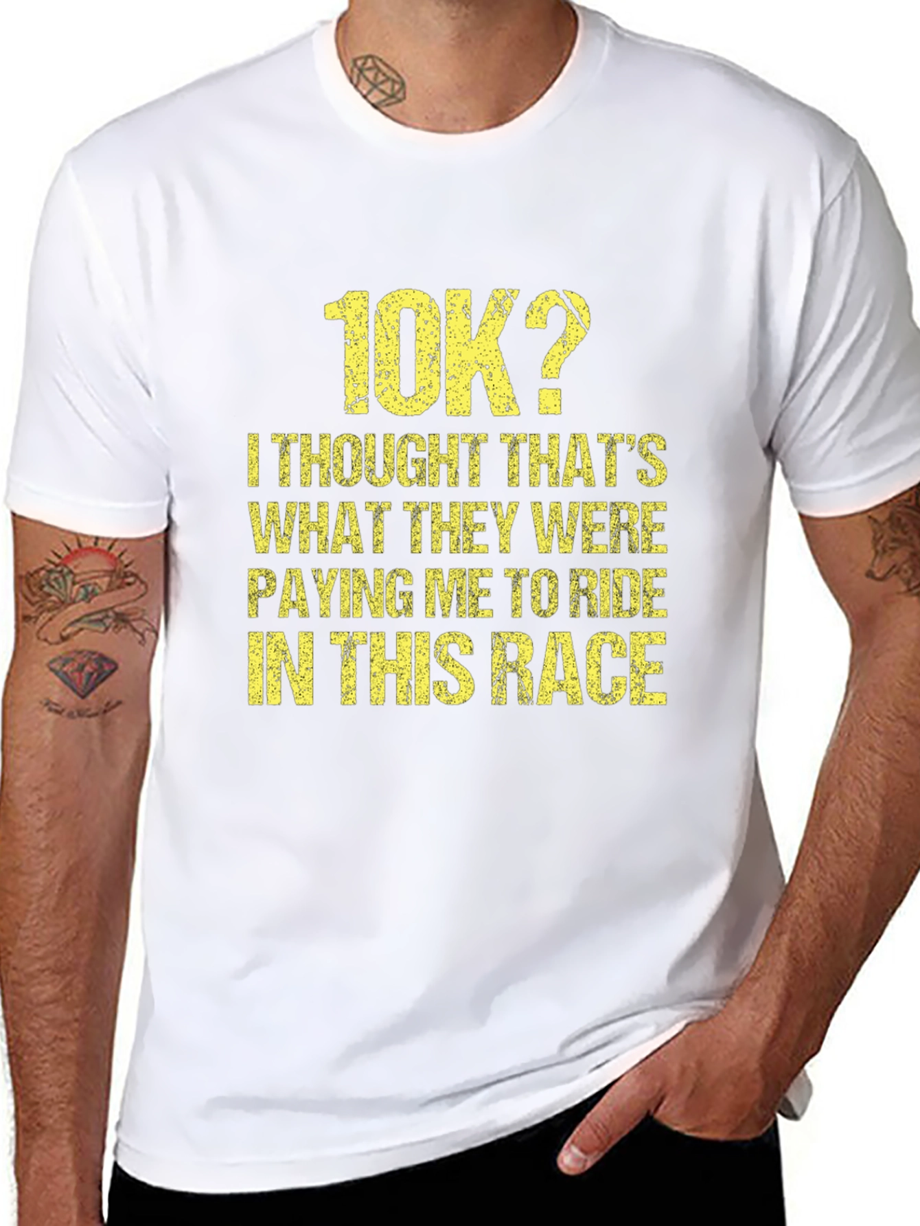 Funny 10K Race T-Shirt - Paying Me To Ride