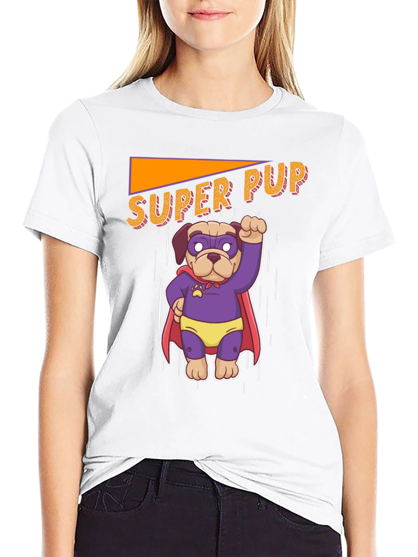 Super Pup Dog Graphic Tee - Fun Novelty T-Shirt