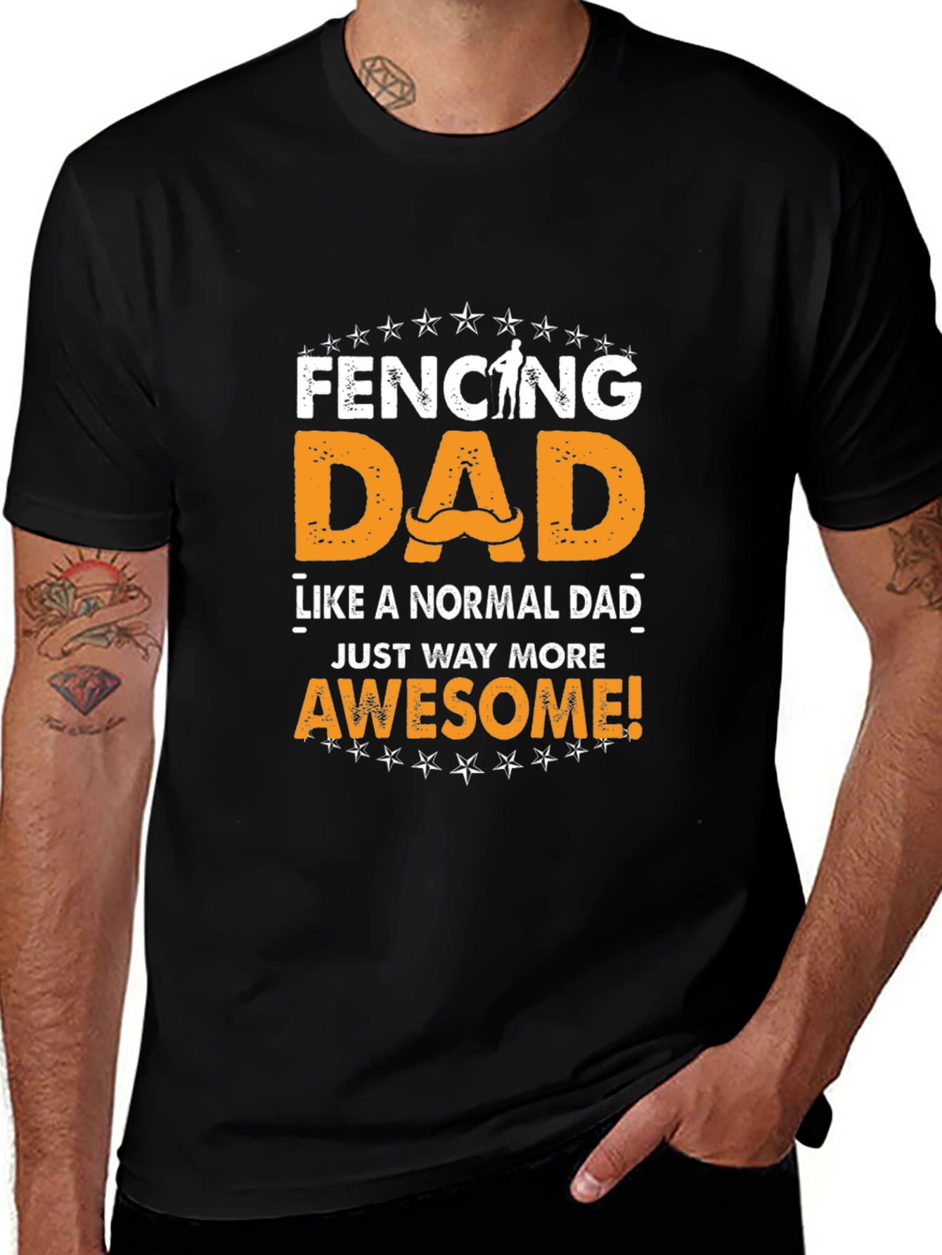 Fencing Dad Awesome T-Shirt