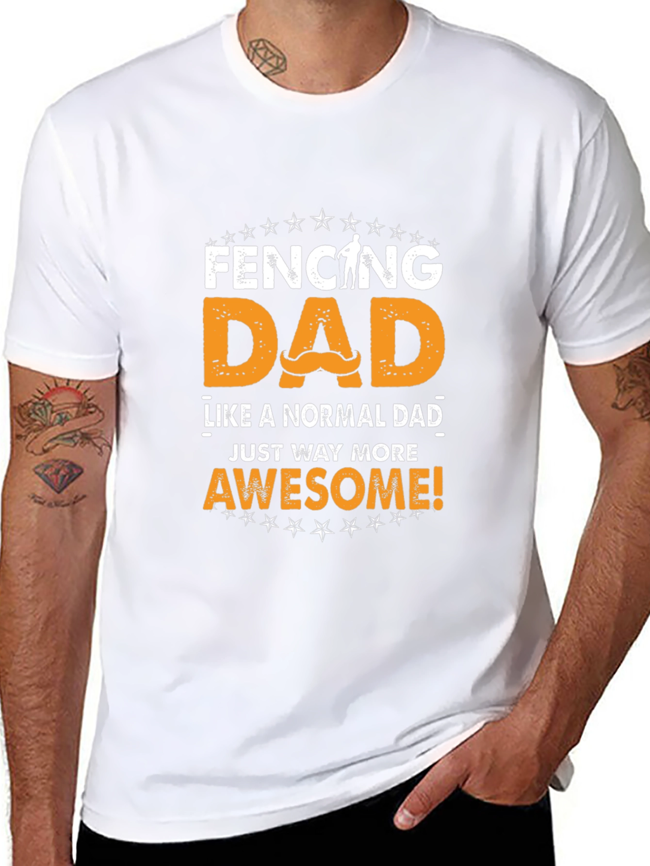 Fencing Dad Awesome T-Shirt