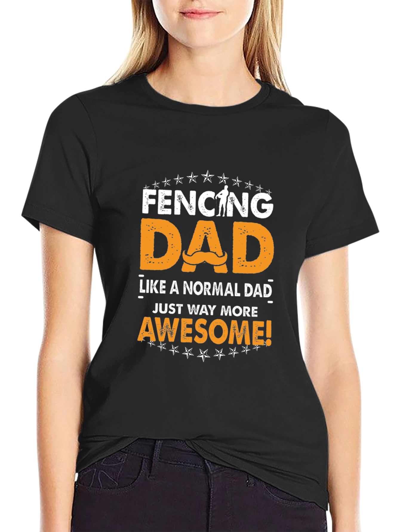 Fencing Dad Awesome T-Shirt