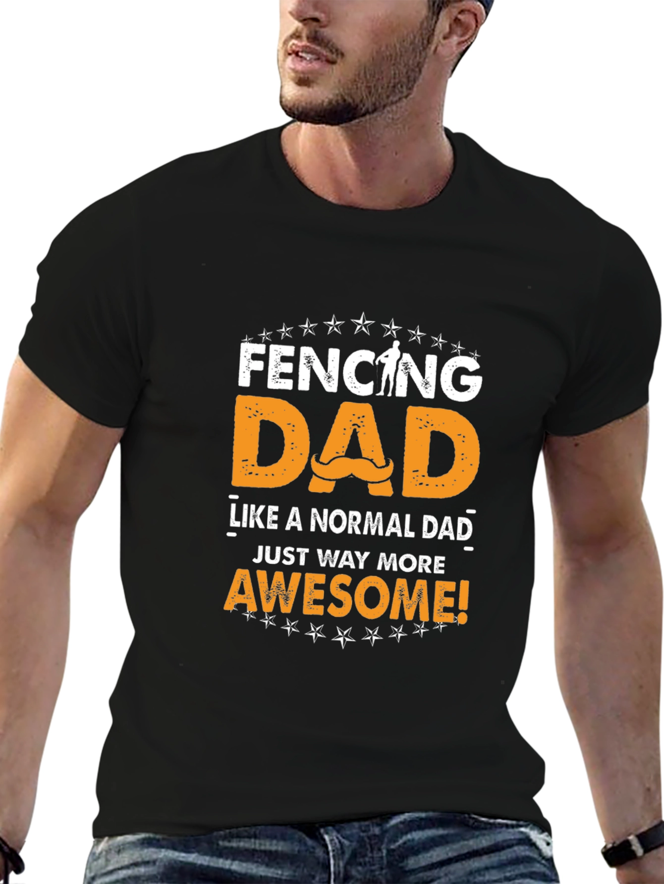 Fencing Dad Awesome T-Shirt
