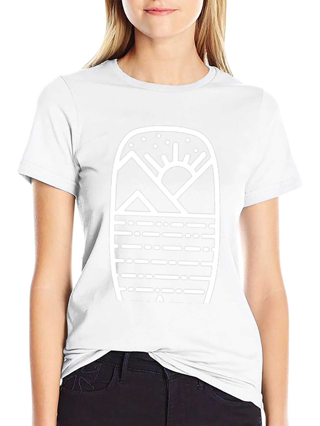 Mountain & Sun Graphic Tee - Black Unisex T-Shirt
