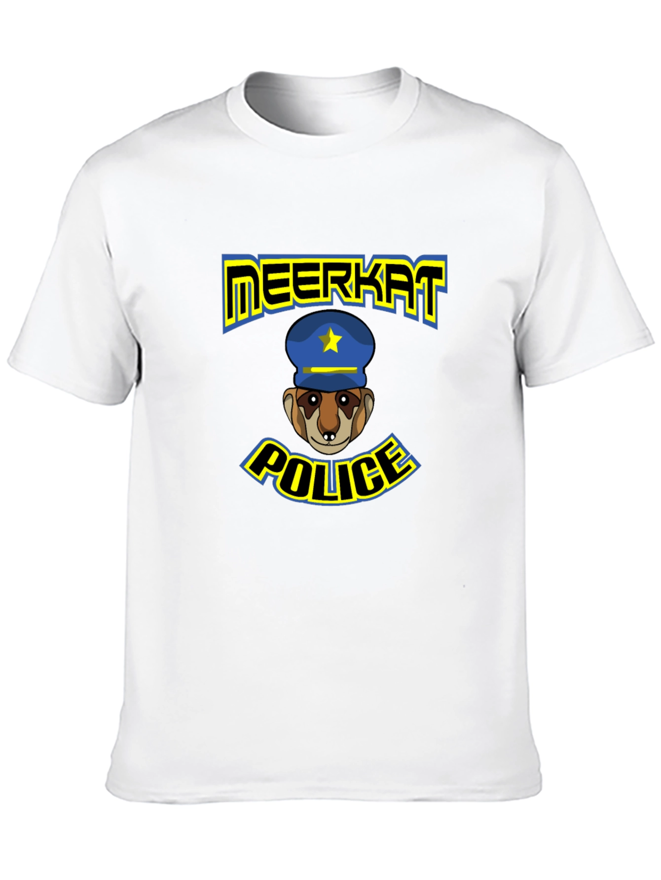 Meerkat Police T-Shirt: Funny Cartoon Design