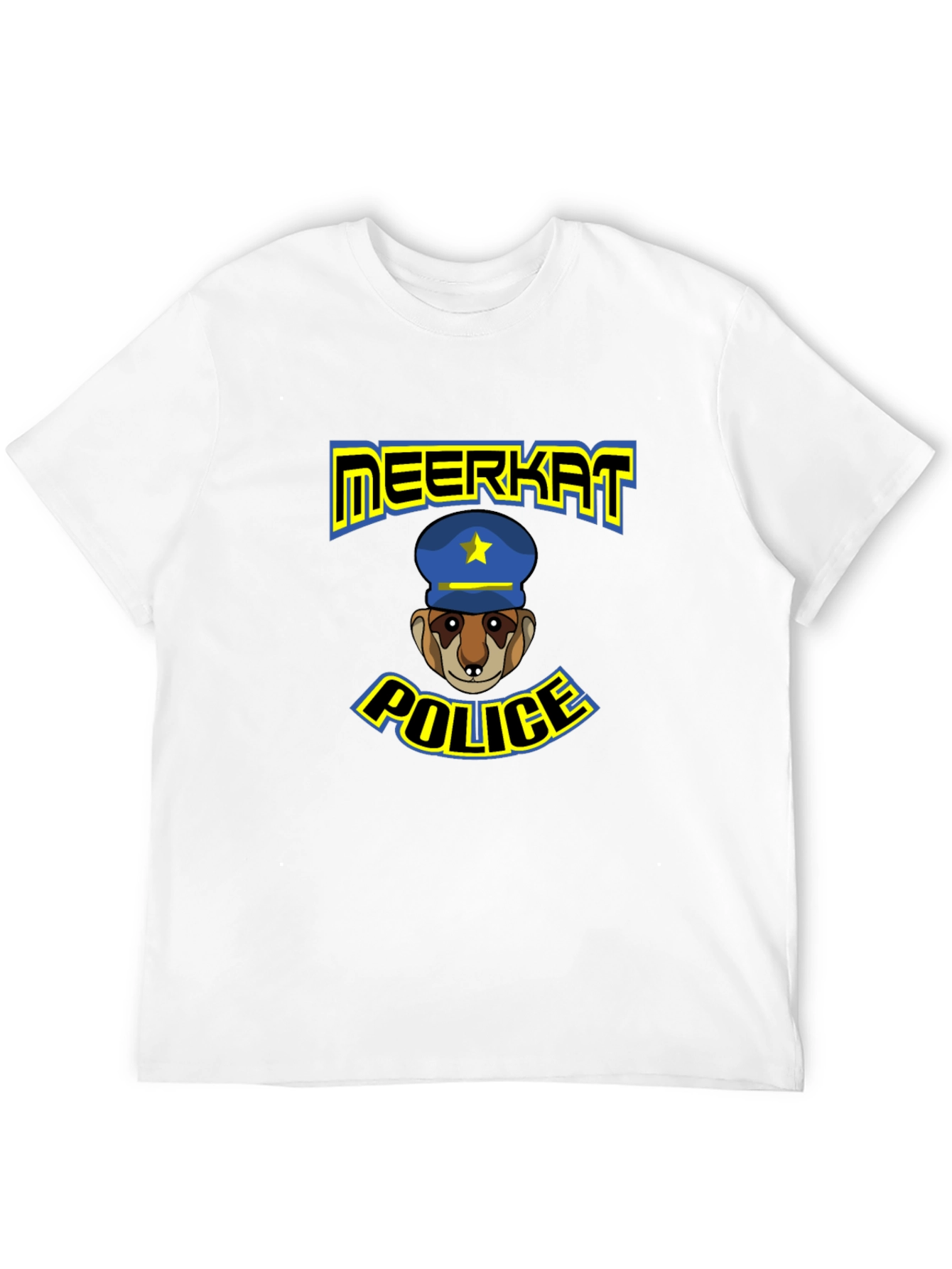 Meerkat Police T-Shirt: Funny Cartoon Design