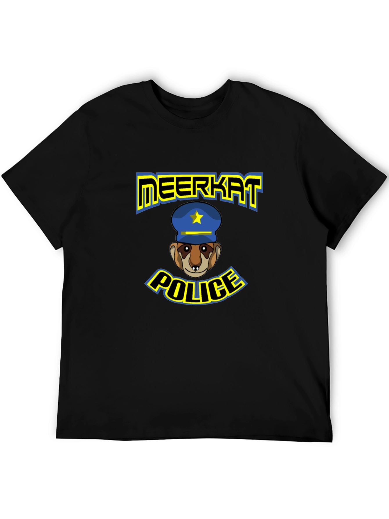 Meerkat Police T-Shirt: Funny Cartoon Design