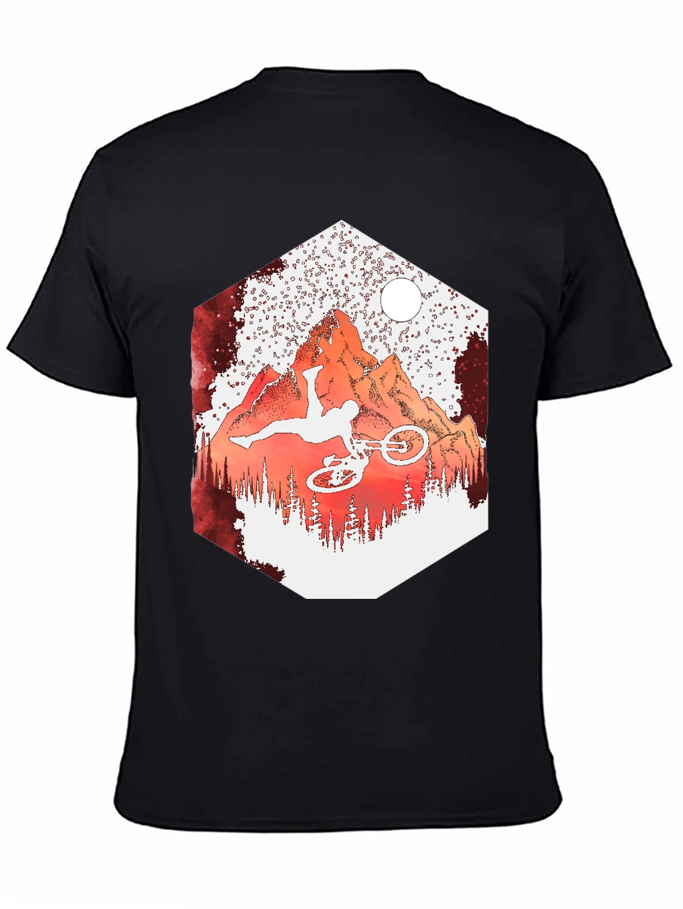 Mountain Biker T-Shirt - Extreme Sports Design