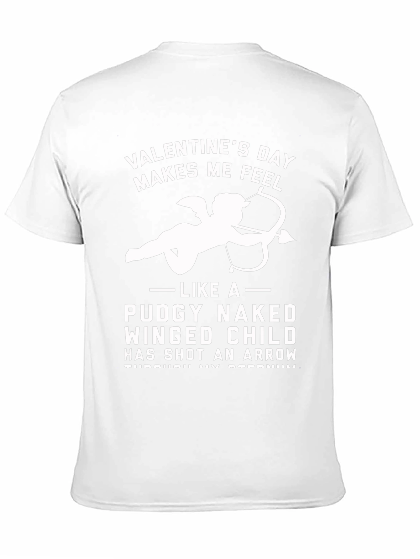Valentines Day Makes Me Feel Funny Cupid T-Shirt