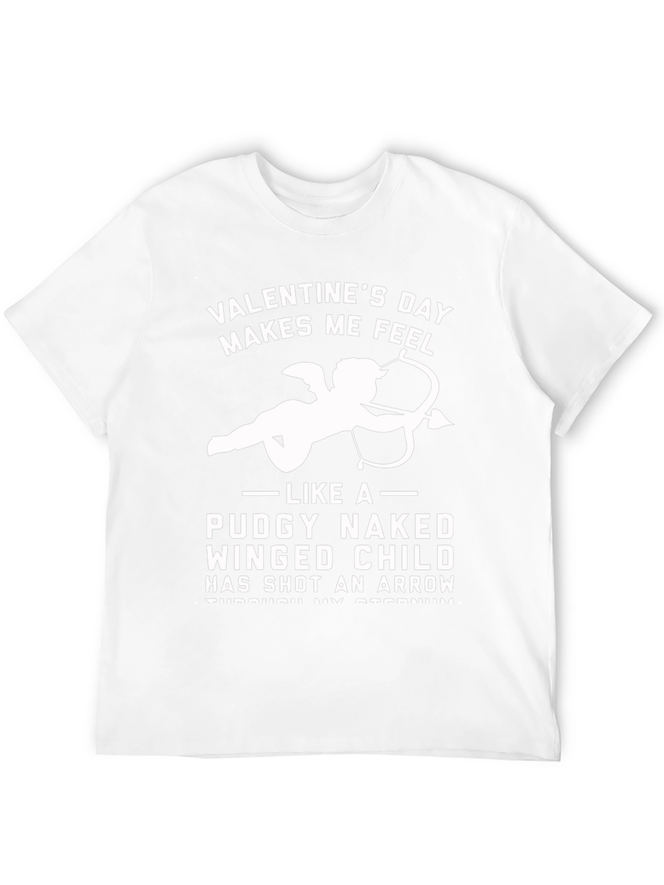 Valentines Day Makes Me Feel Funny Cupid T-Shirt