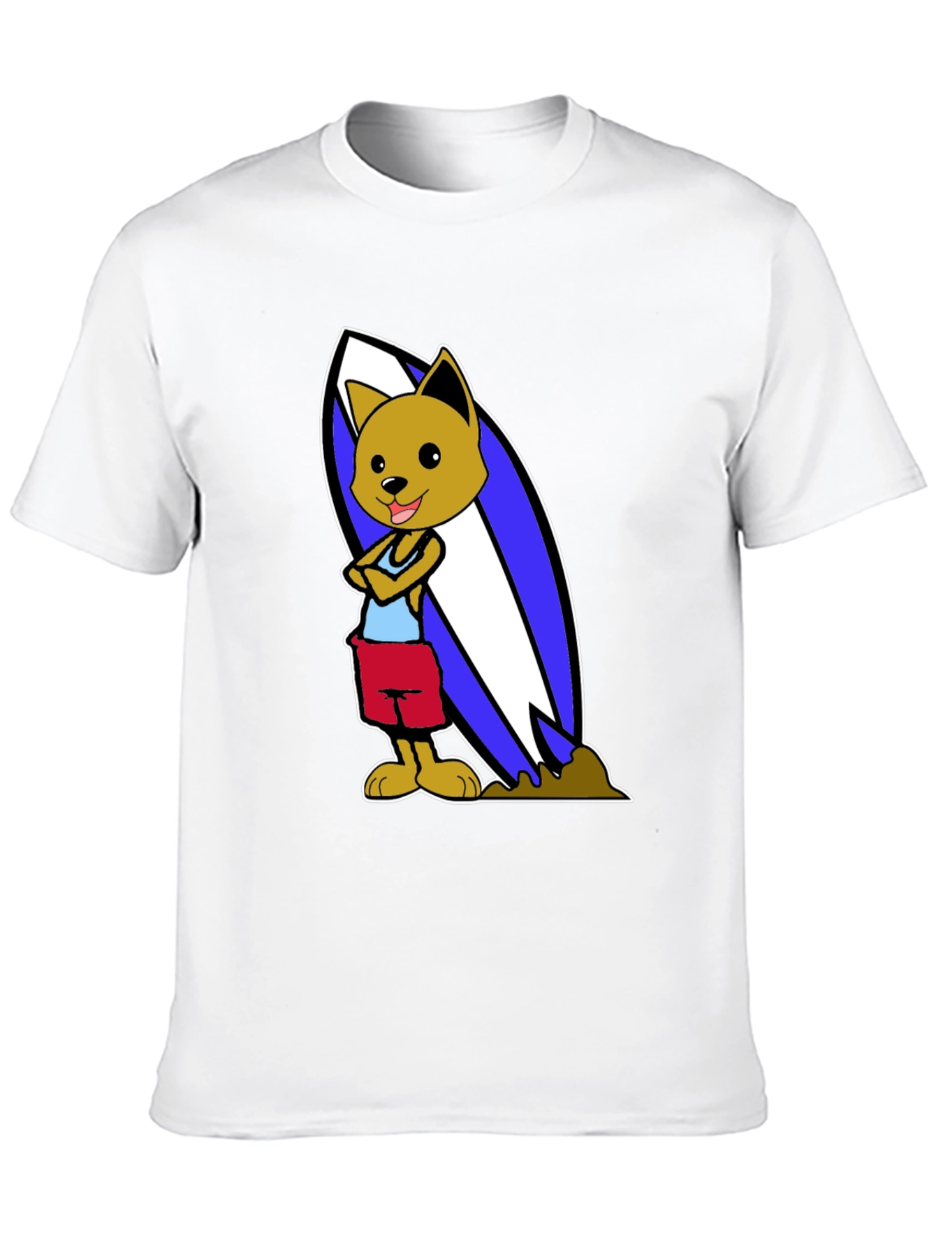 Dog Surfer Graphic T-Shirt