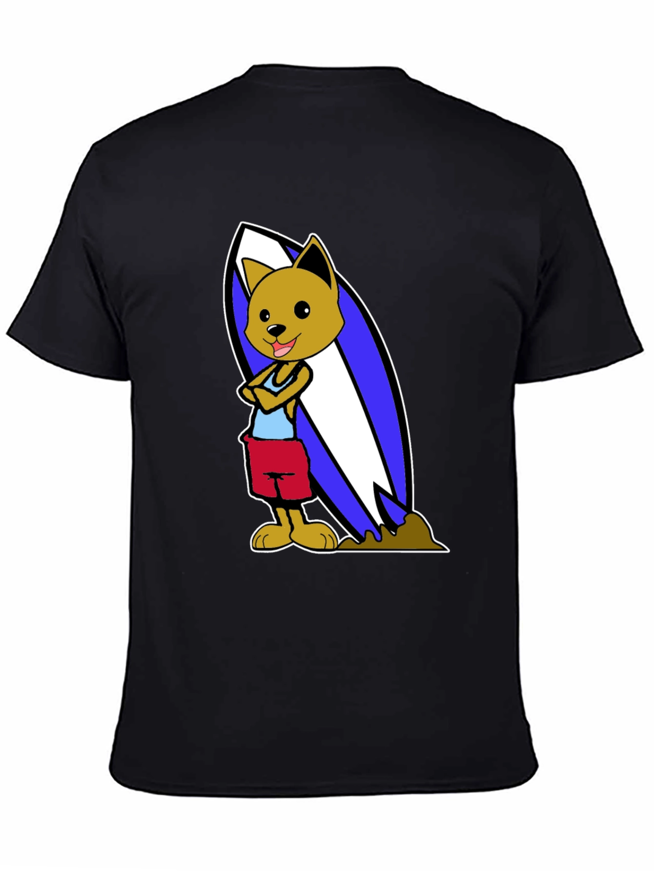 Dog Surfer Graphic T-Shirt