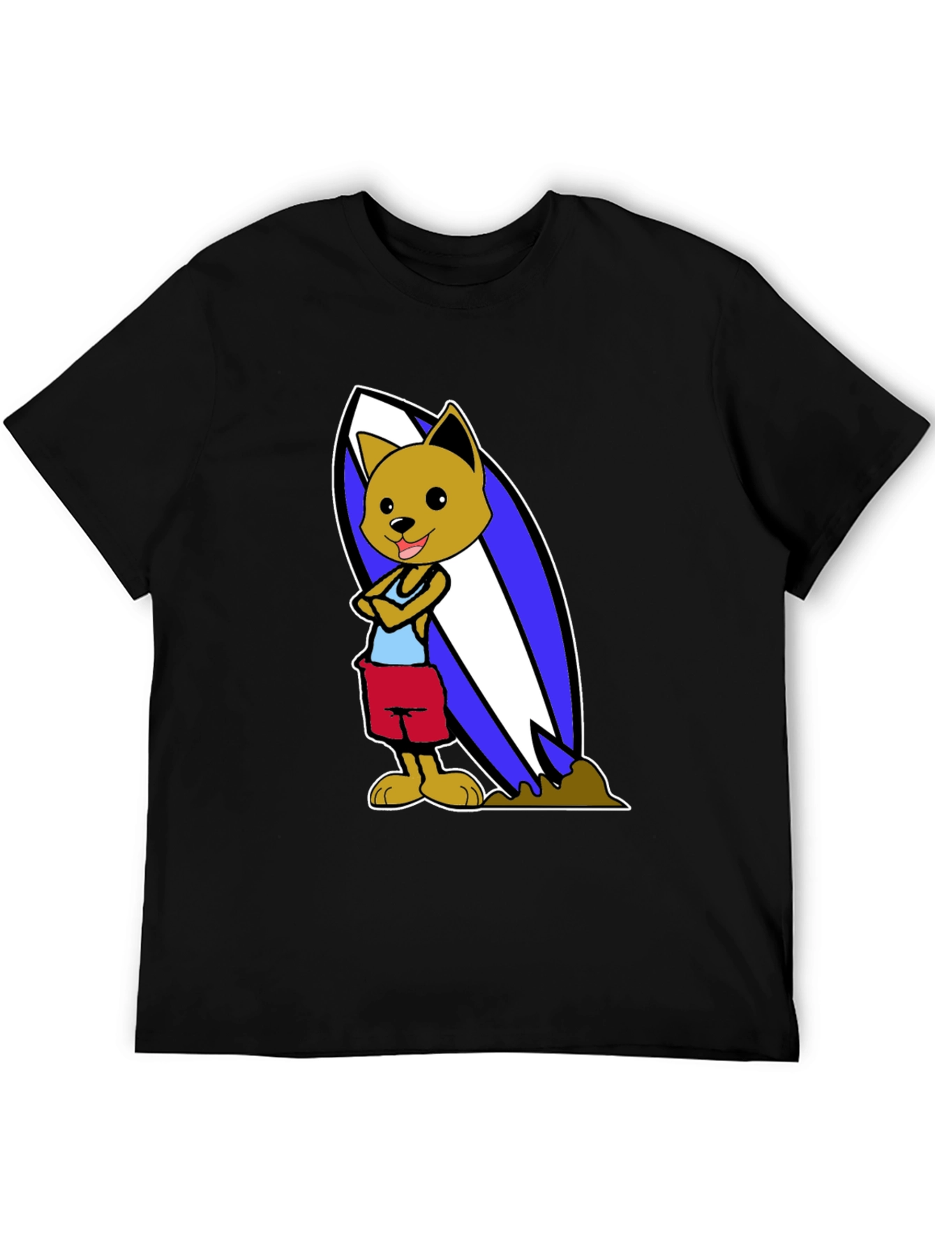 Dog Surfer Graphic T-Shirt