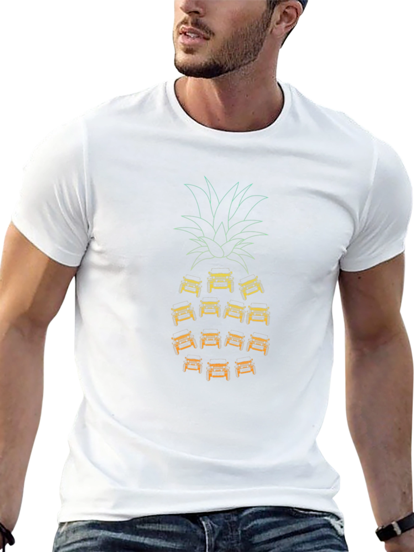 Jeep Pineapple Graphic T-Shirt