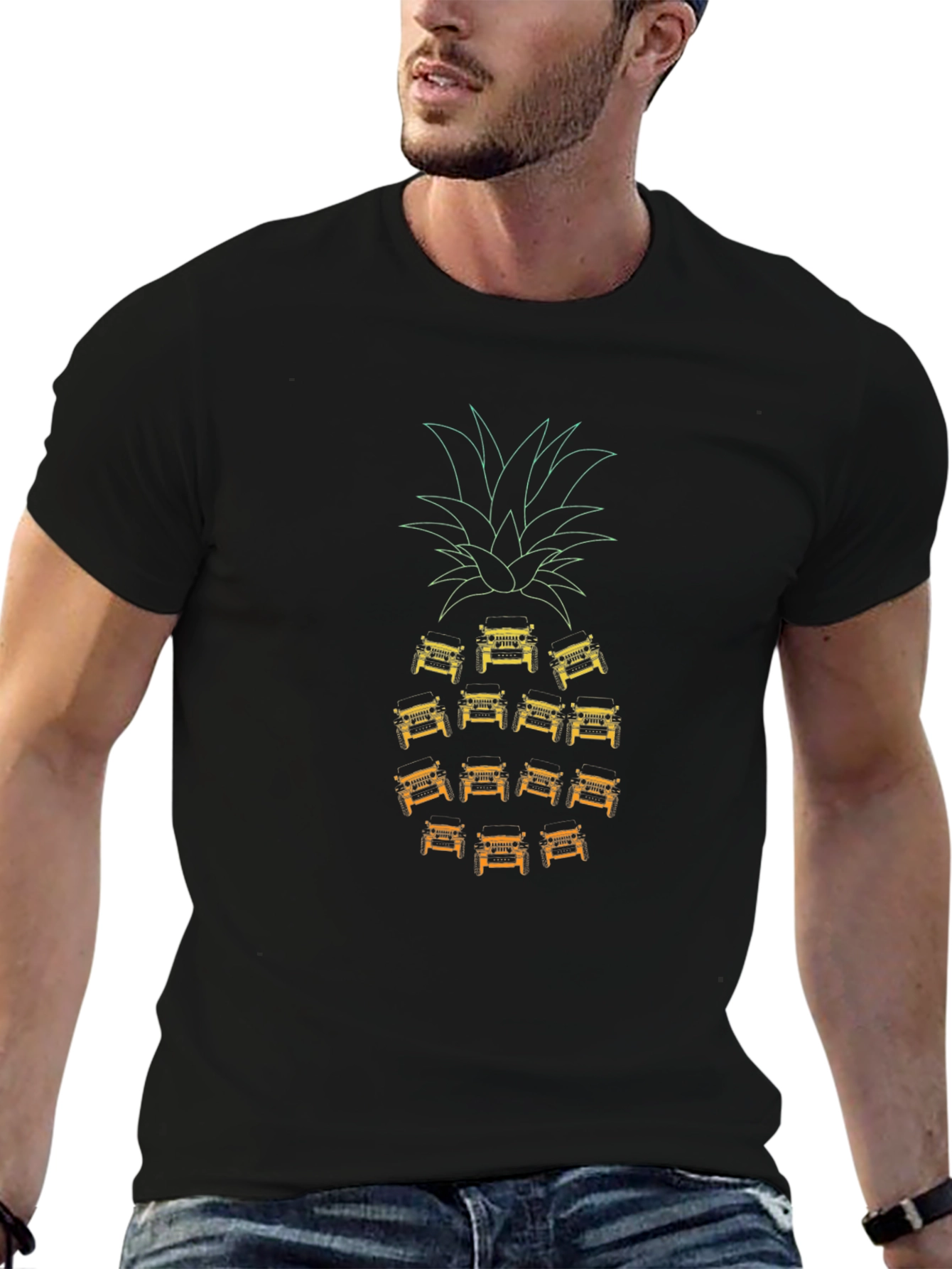 Jeep Pineapple Graphic T-Shirt
