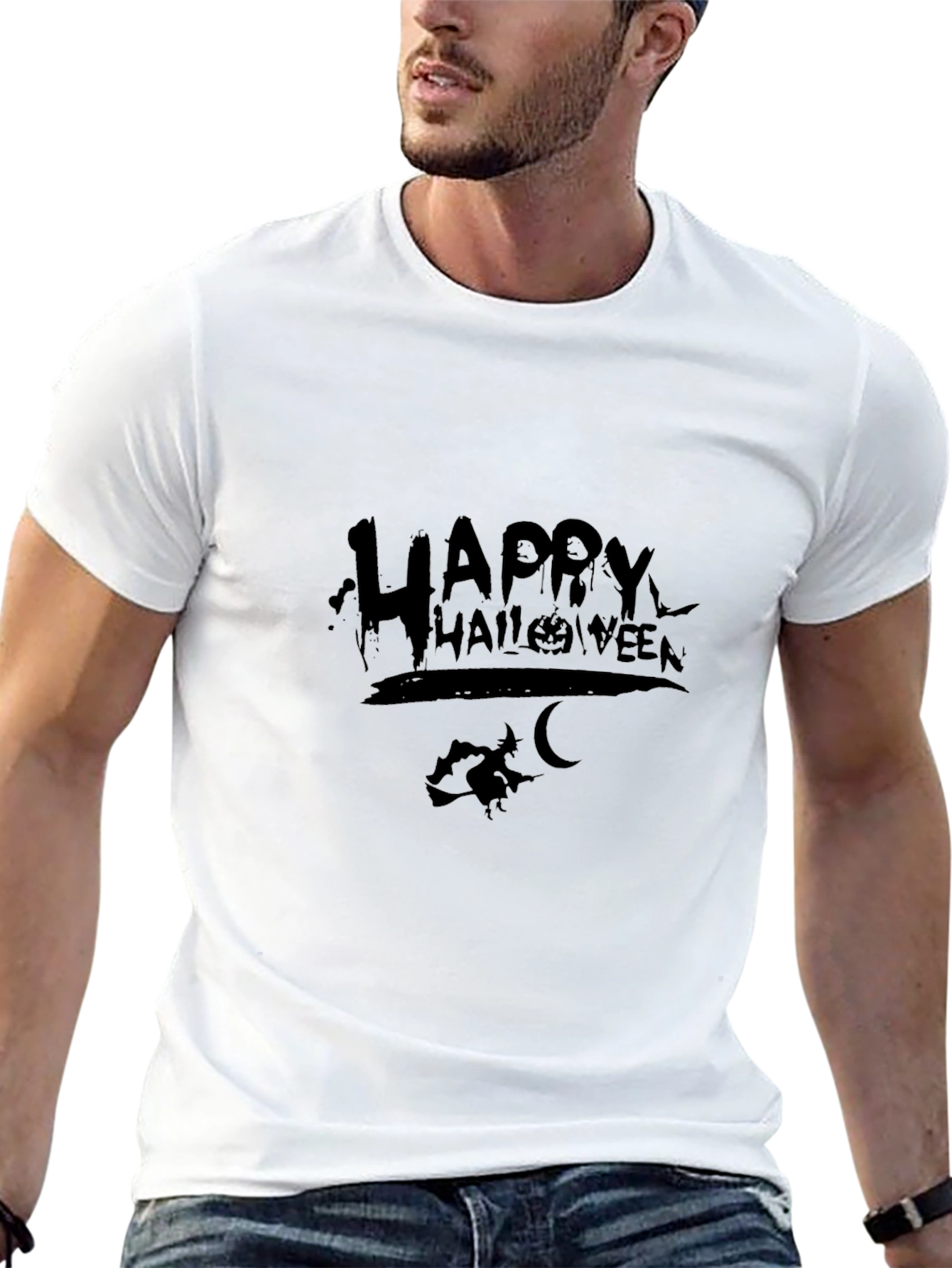 Halloween Graphic Tee - Mens Black T-Shirt
