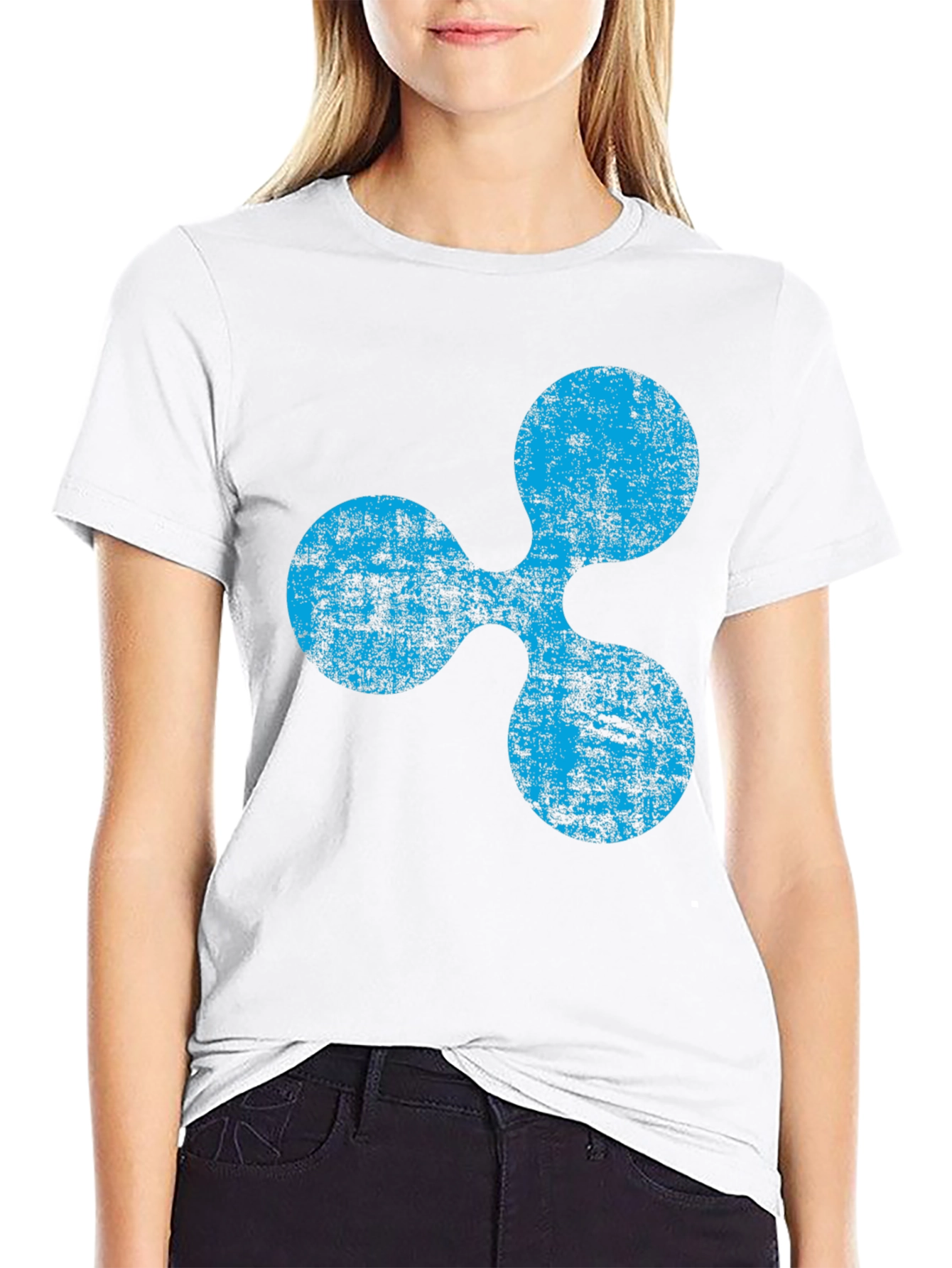 Ripple Logo Black T-Shirt - Crypto XRP Fan Apparel