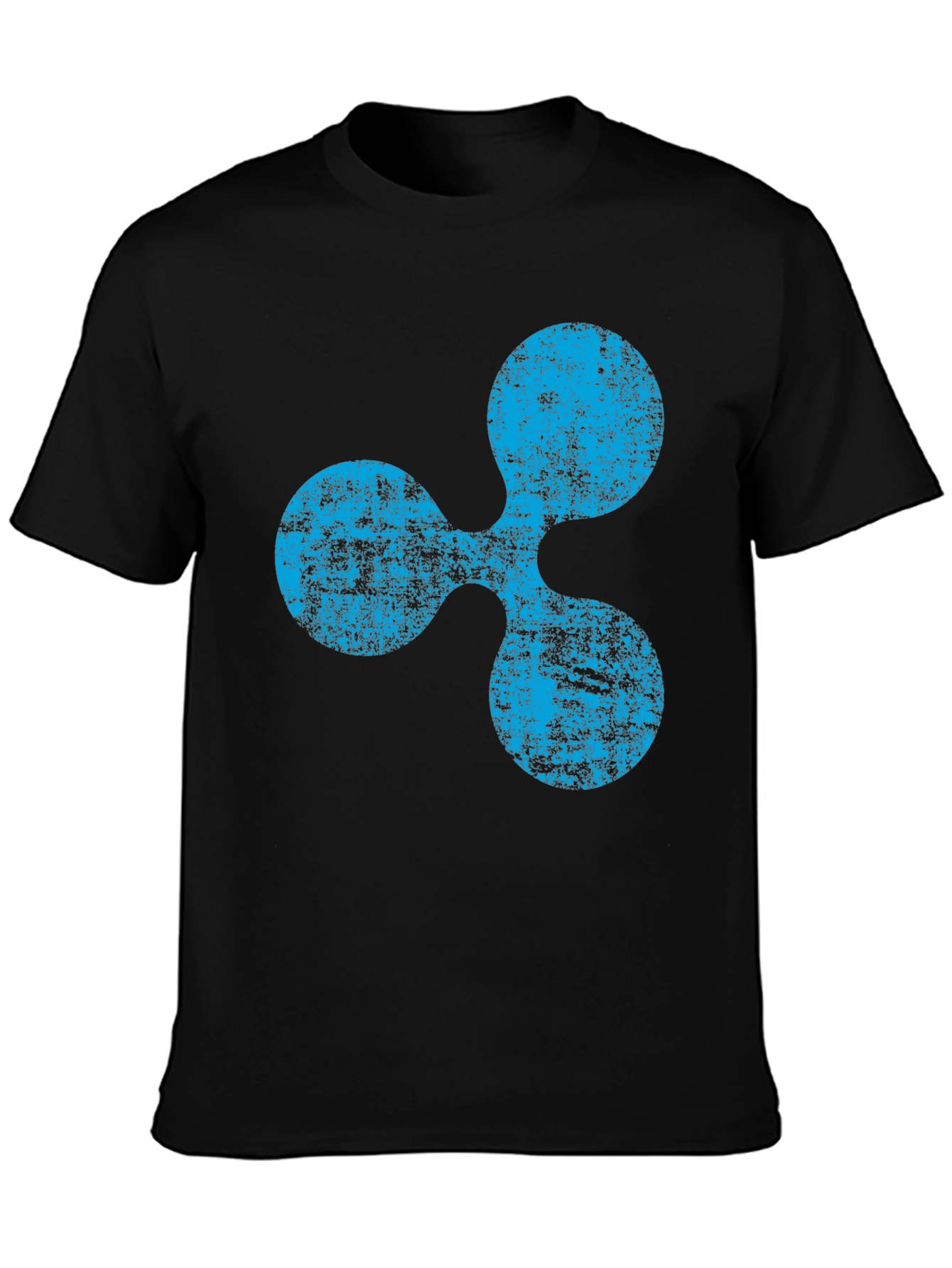 Ripple Logo Black T-Shirt - Crypto XRP Fan Apparel