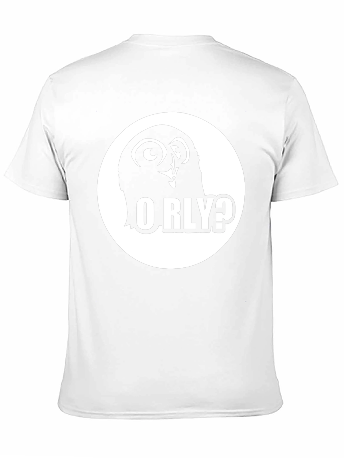 O RLY? Owl Graphic Black T-Shirt