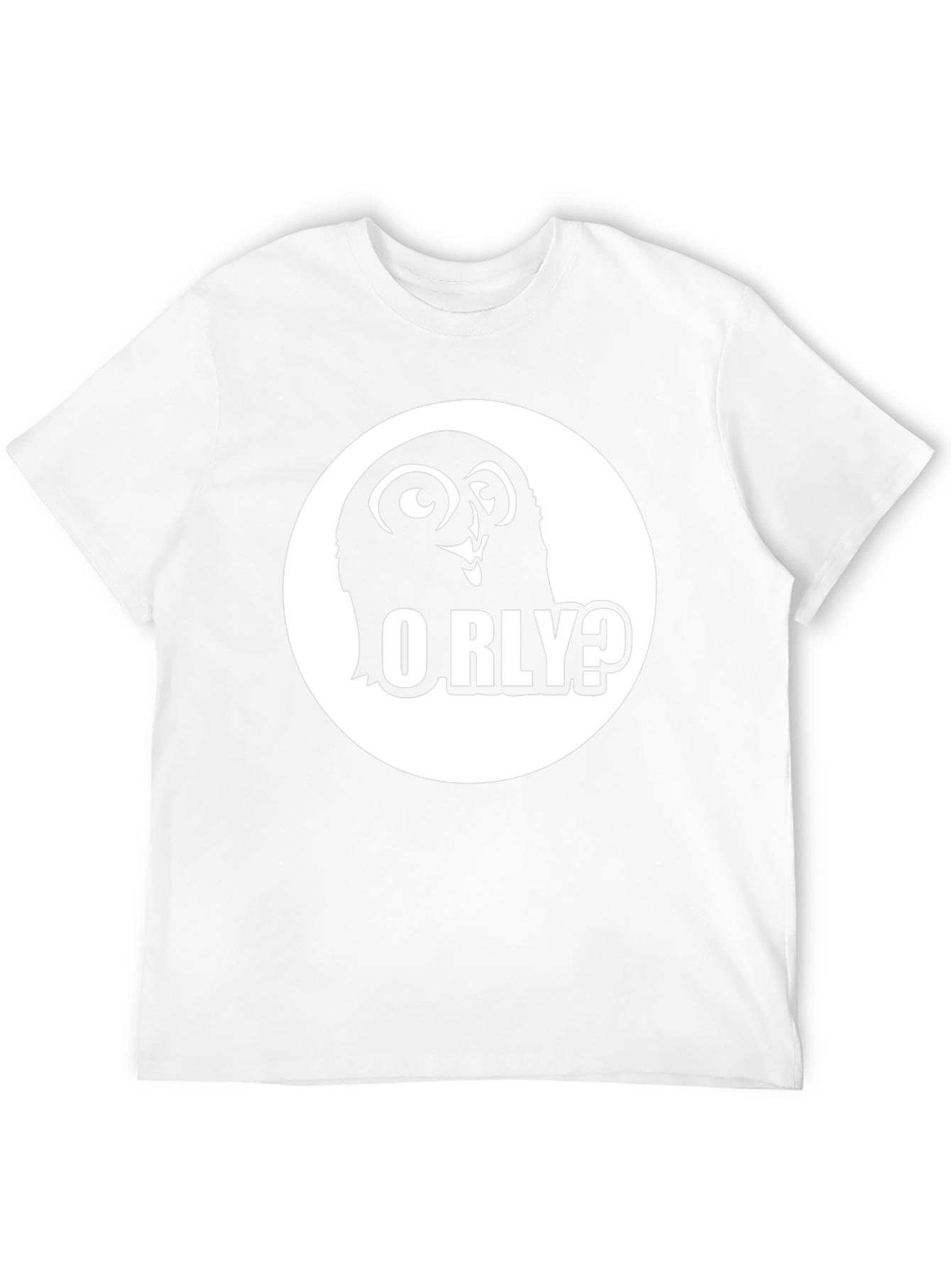 O RLY? Owl Graphic Black T-Shirt