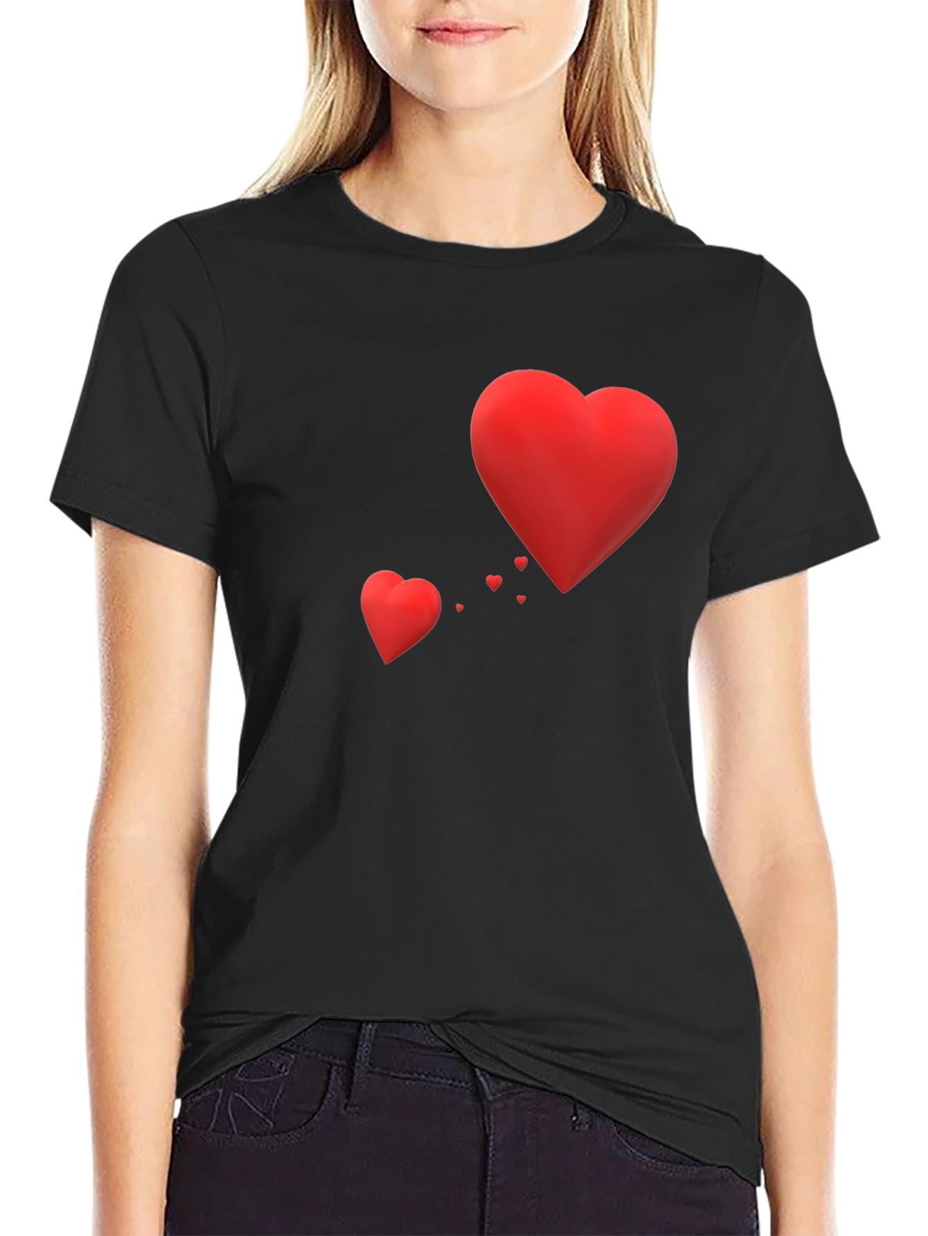 Heart Graphic T-Shirt - Valentines Day