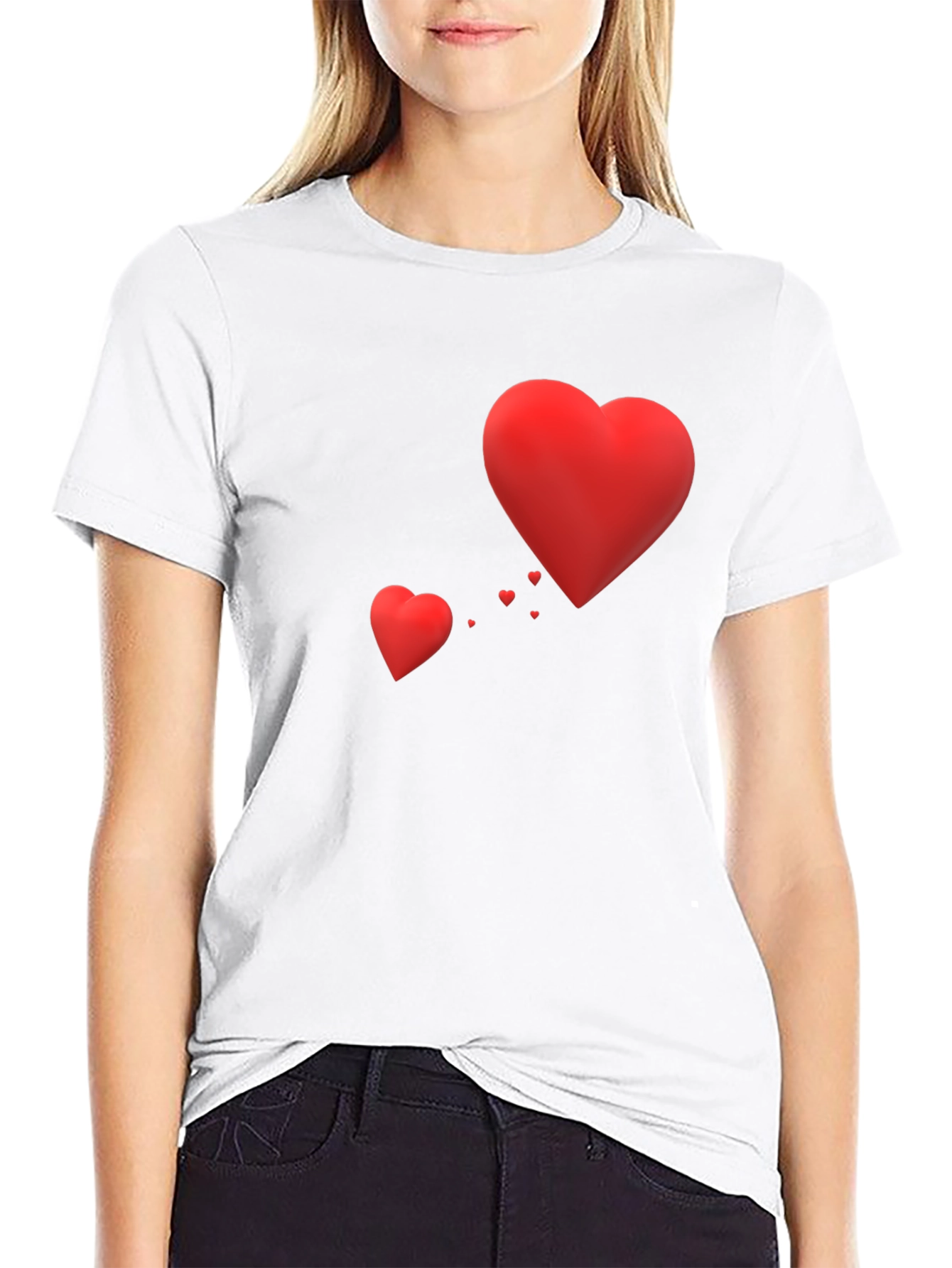 Heart Graphic T-Shirt - Valentines Day