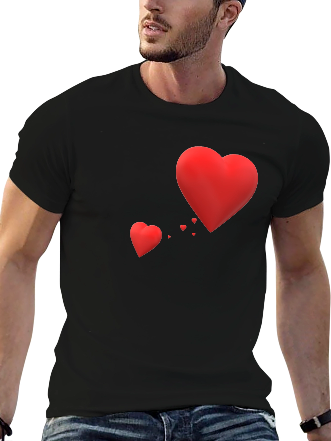 Heart Graphic T-Shirt - Valentines Day