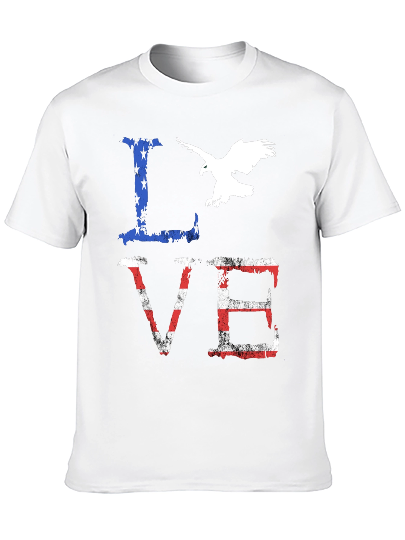 Patriotic Love Graphic T-Shirt