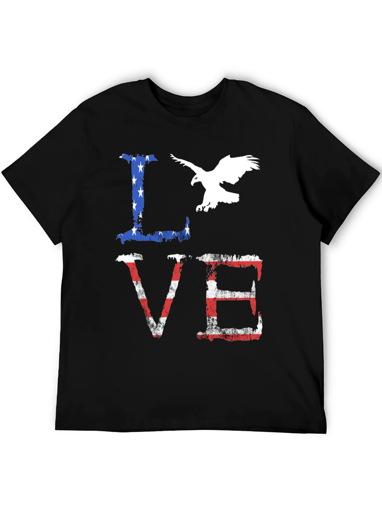 Patriotic Love Graphic T-Shirt